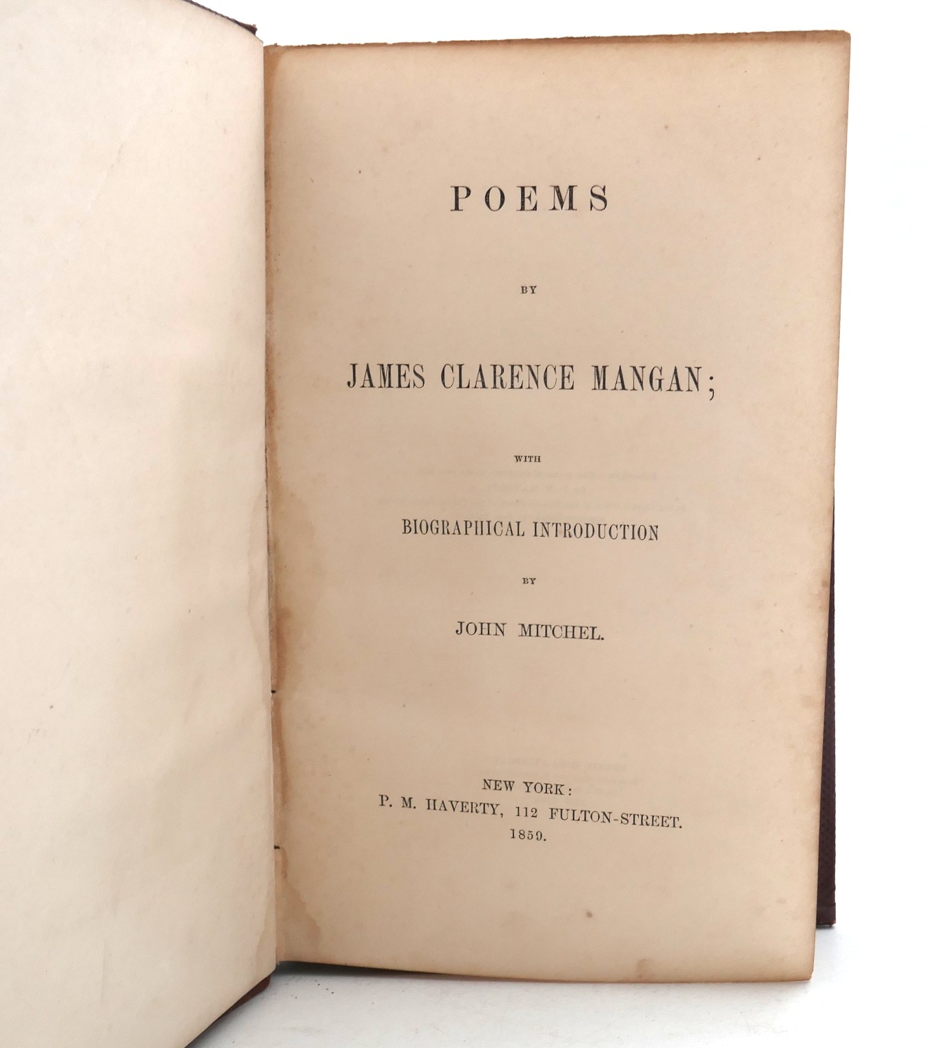 Poems of James Clarence Mangan. Introduction by John Mitchell (1859) - Image 2