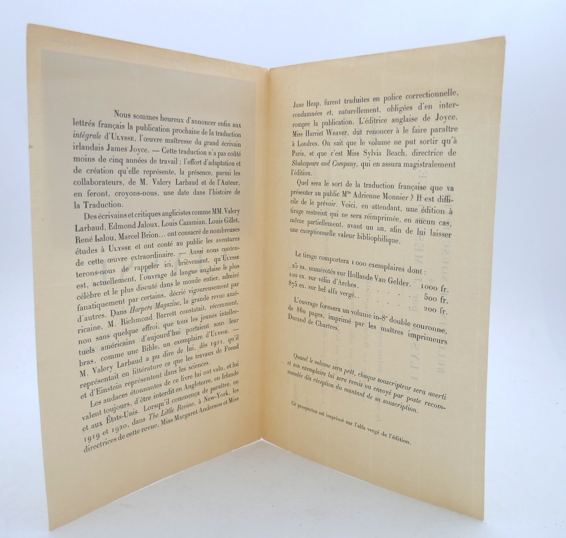 Ulysse. First Edition in French (1929) - Image 9