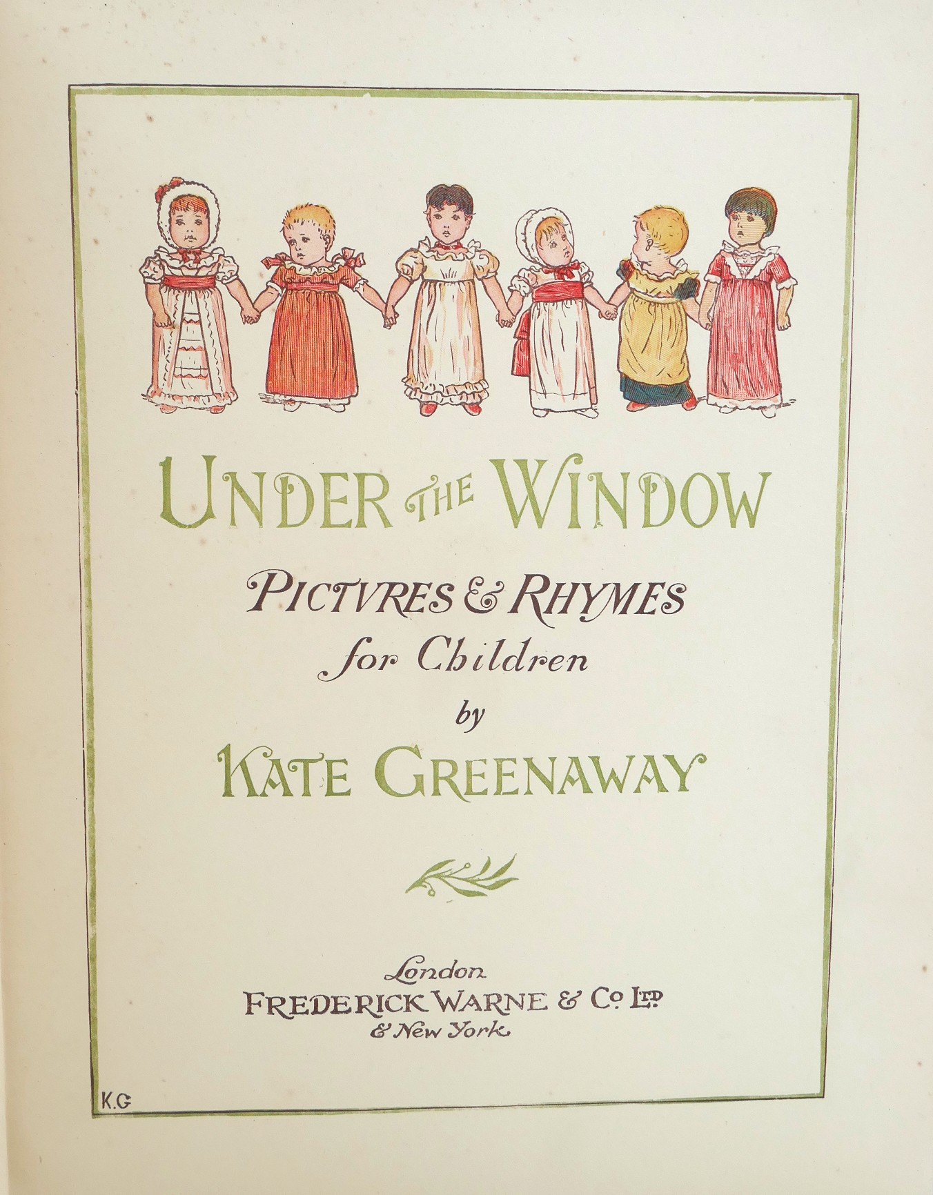 Under The Window. Pictures and Rhymes for Children (1878) - Image 3