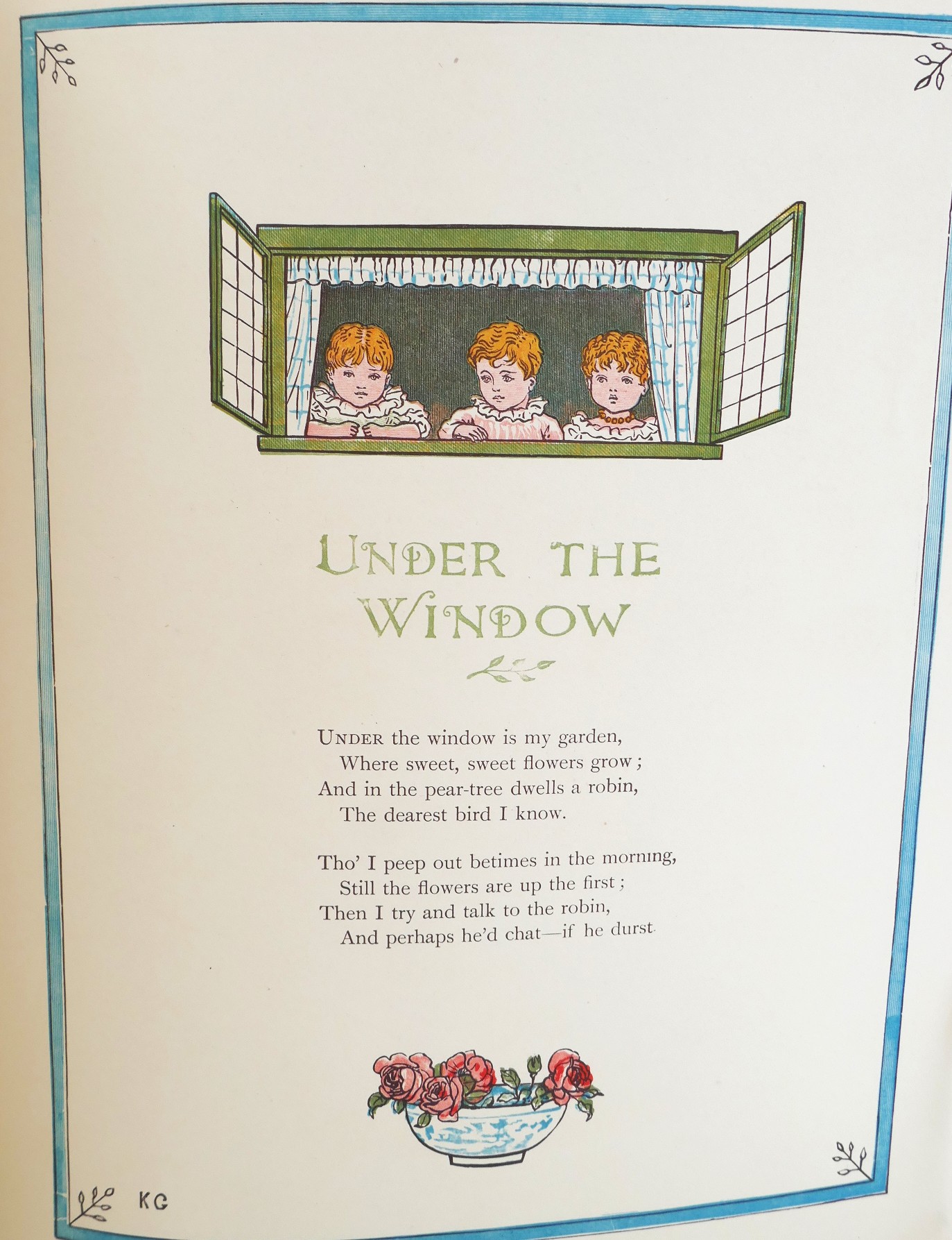 Under The Window. Pictures and Rhymes for Children (1878) - Image 5