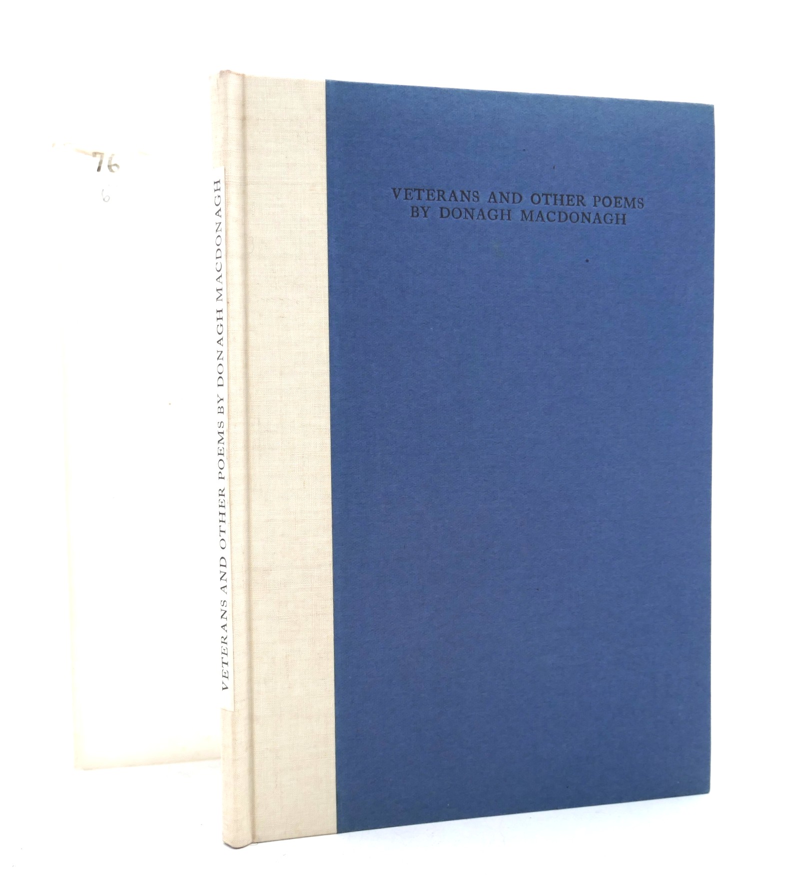 Veterans and Other Poems. Publisher's Copy (1941)