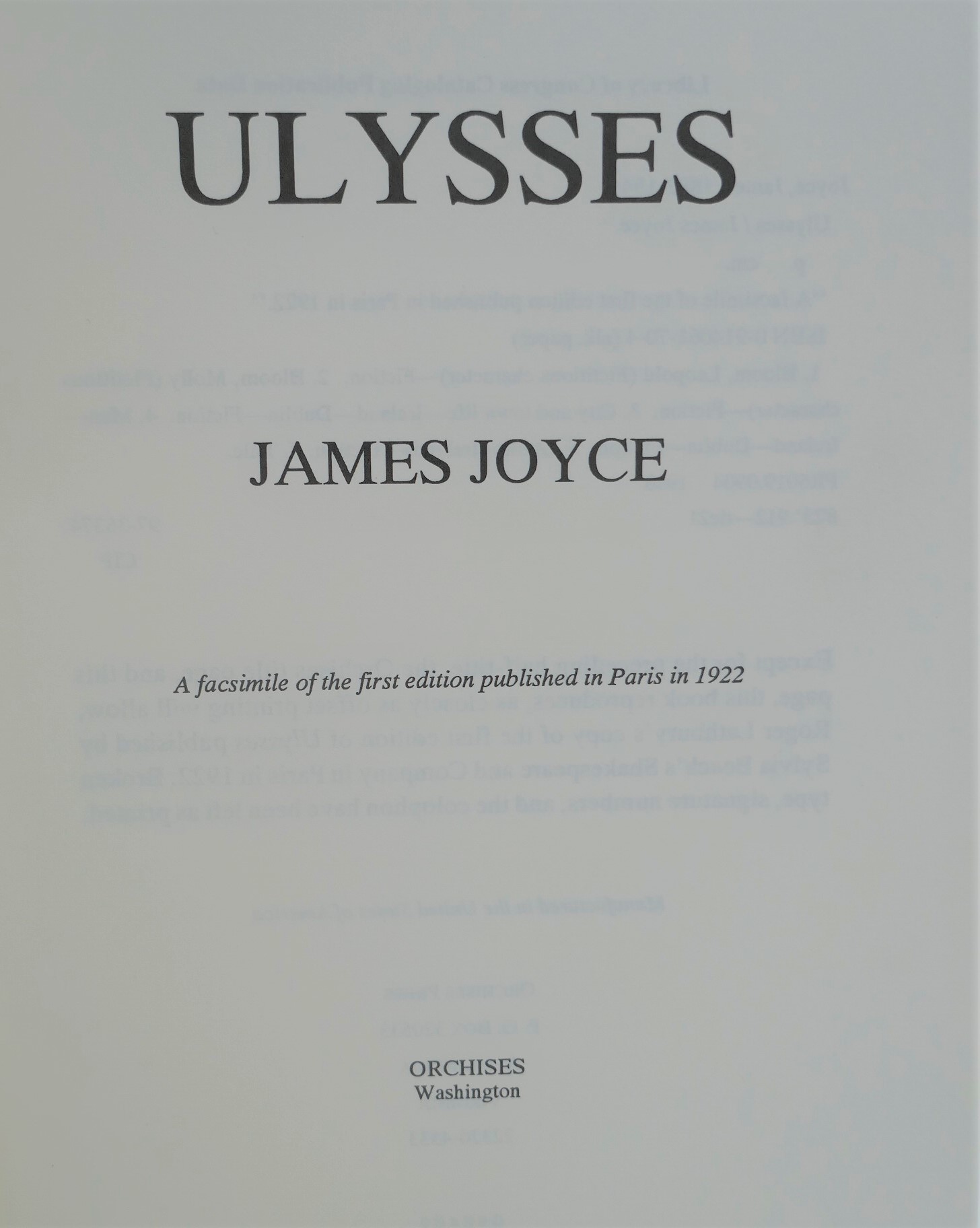 Ulysses: A Facsimile of the First Edition (1998) - Image 2
