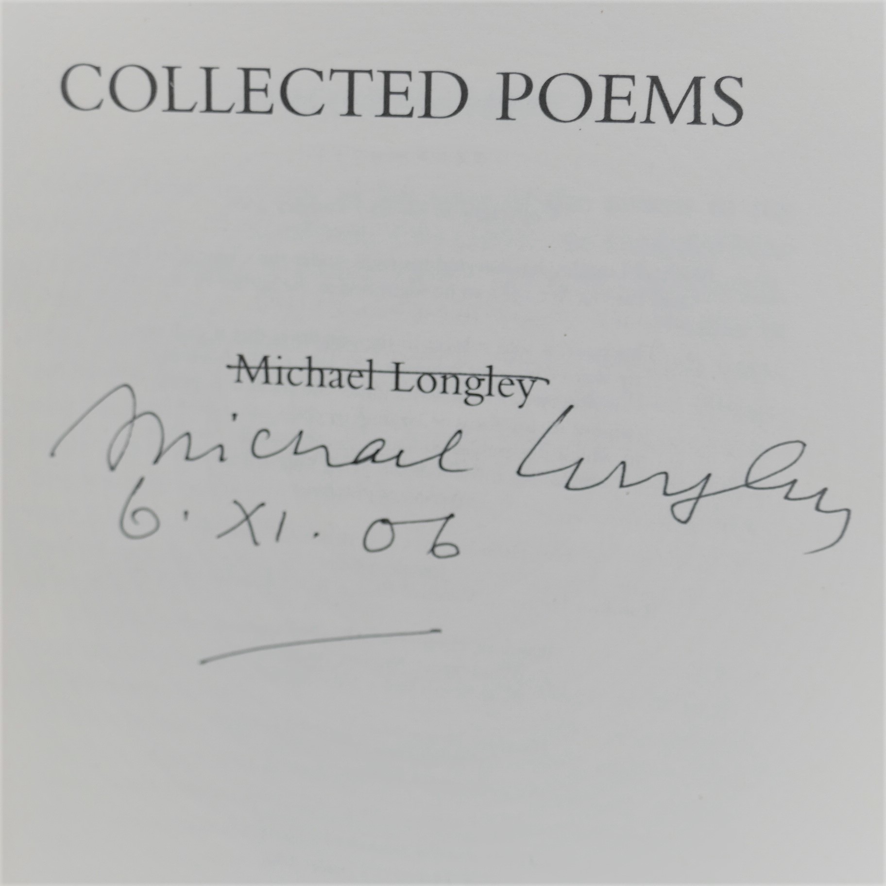 Collected Poems. Author Signed (2006) - Image 2