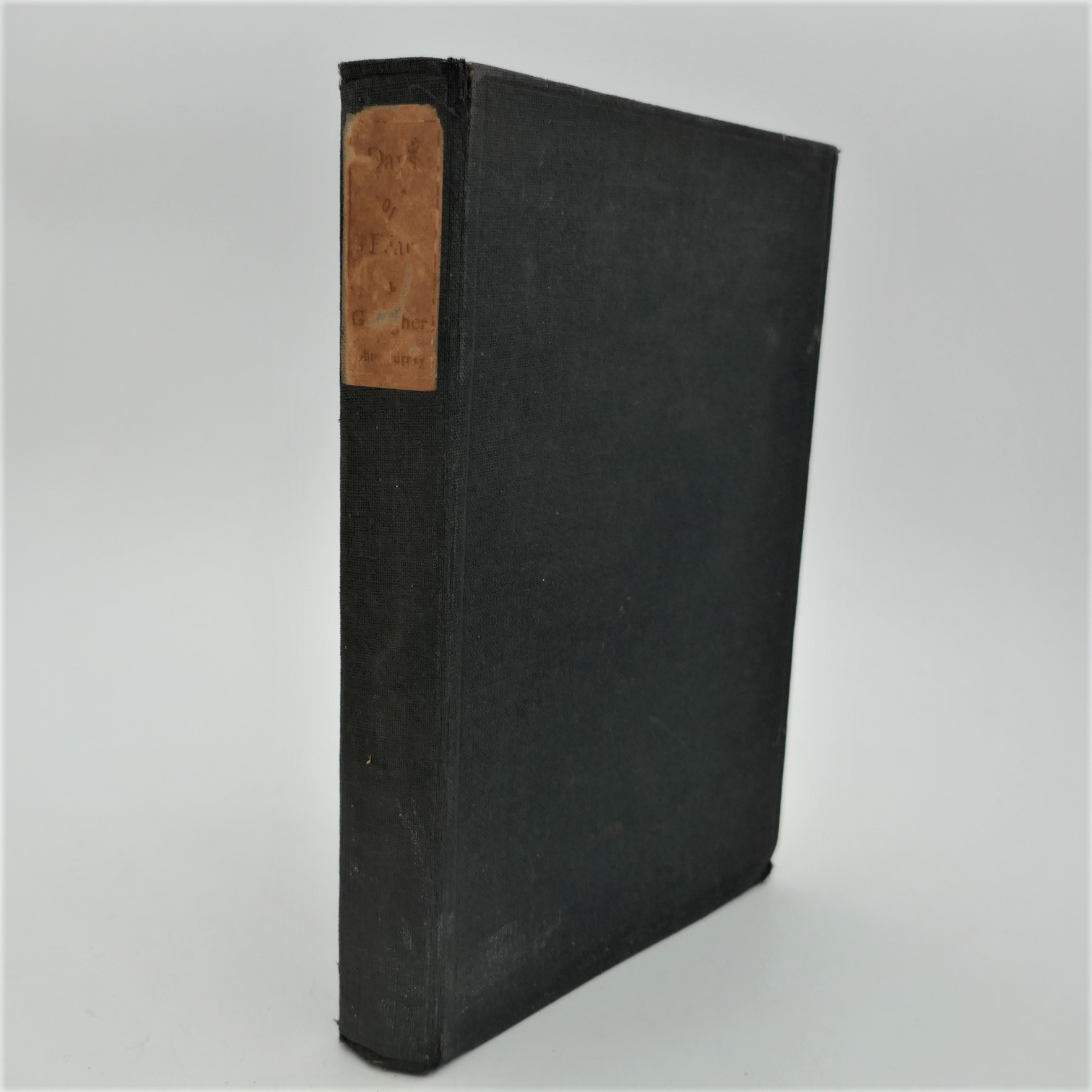 Days of Fear. Author Signed (1928)