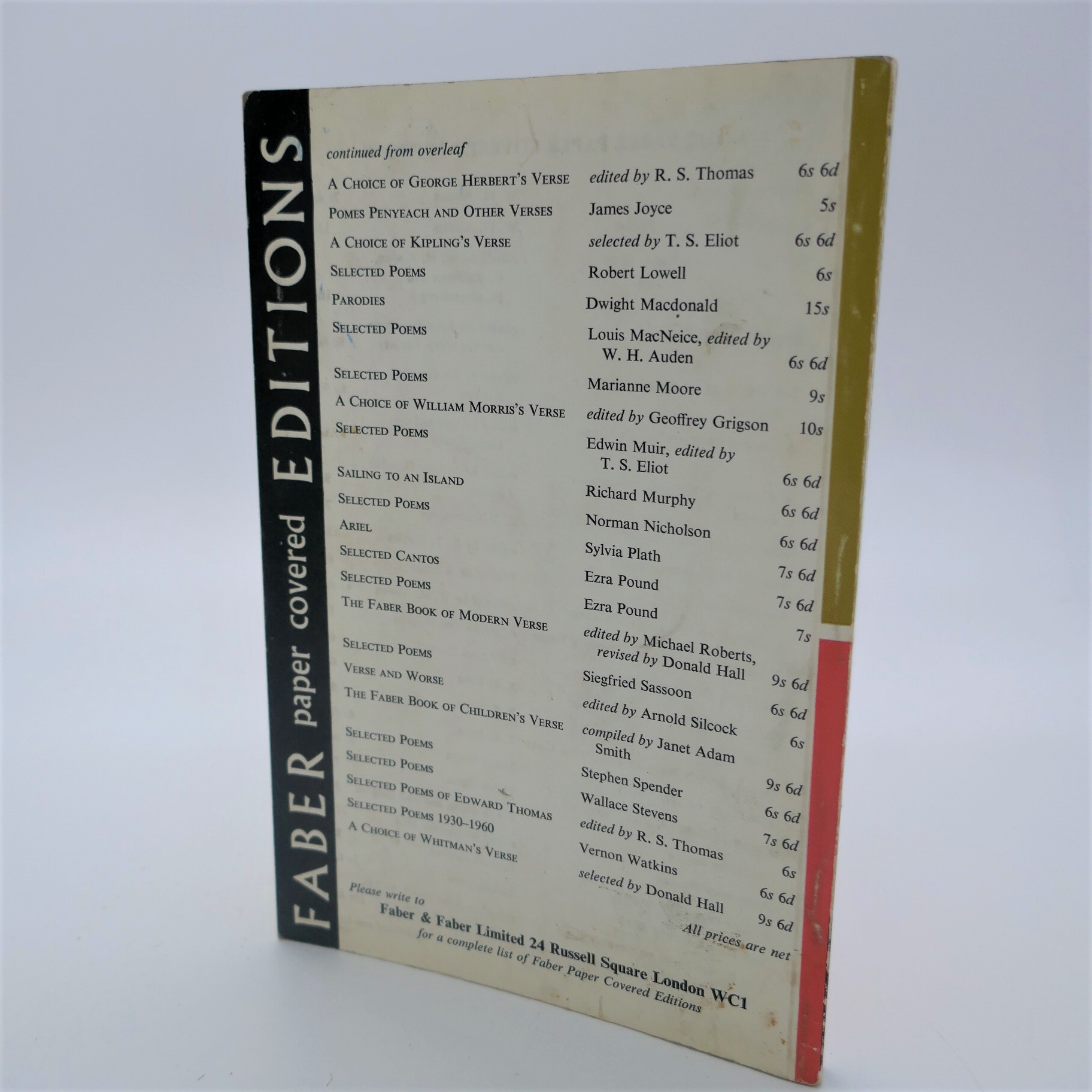 Death of a Naturalist. First Paperback Edition (1969) - Image 2