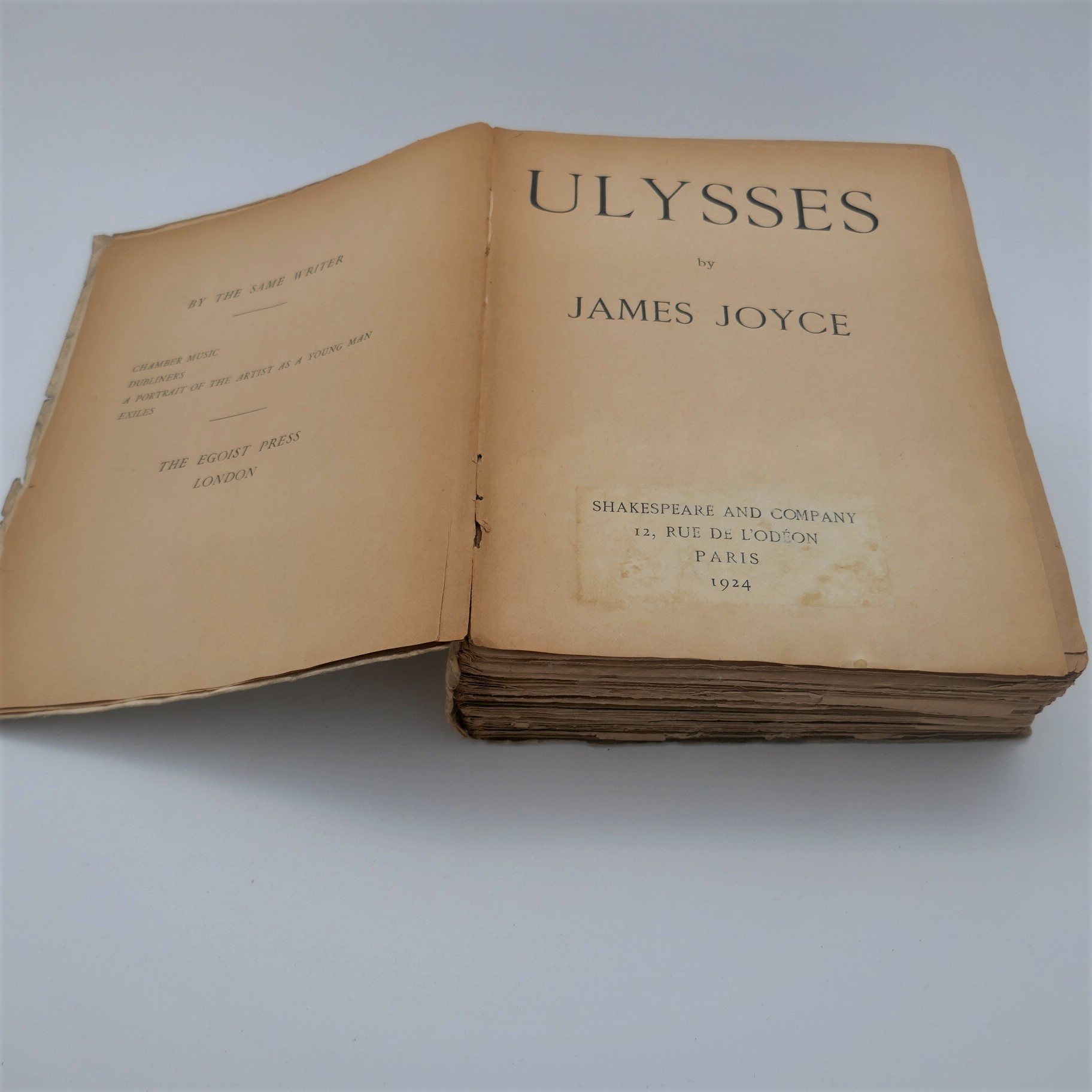 Ulysses. Paris: Shakespeare & Co., 1924. Fifth Printing - Image 4
