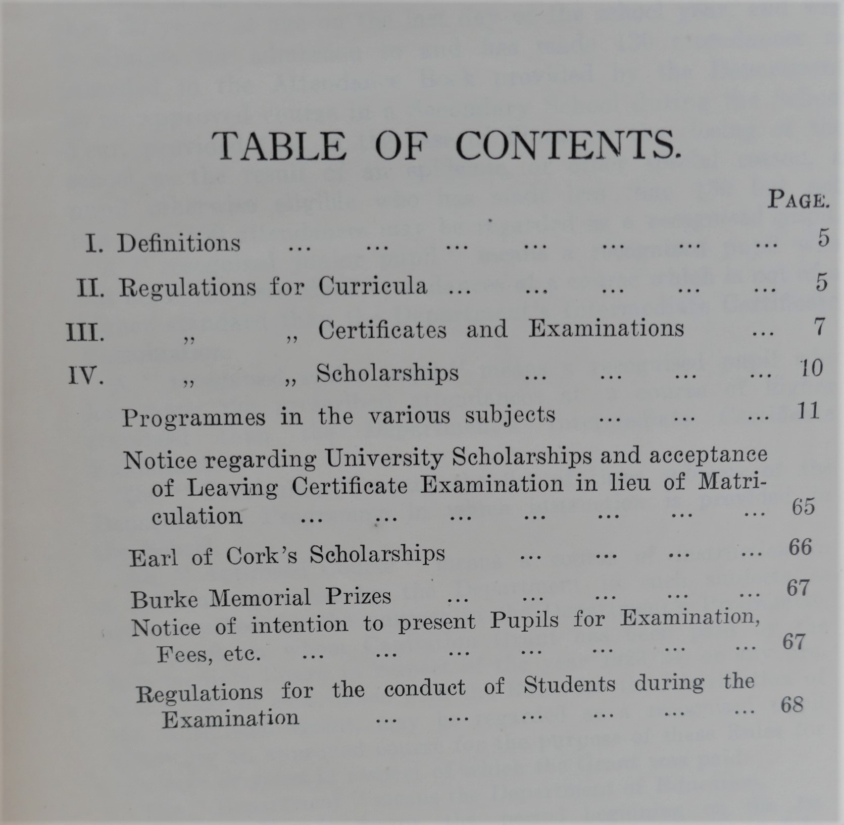 Secondary Education Programme and Regulations 1926-27 - Image 3
