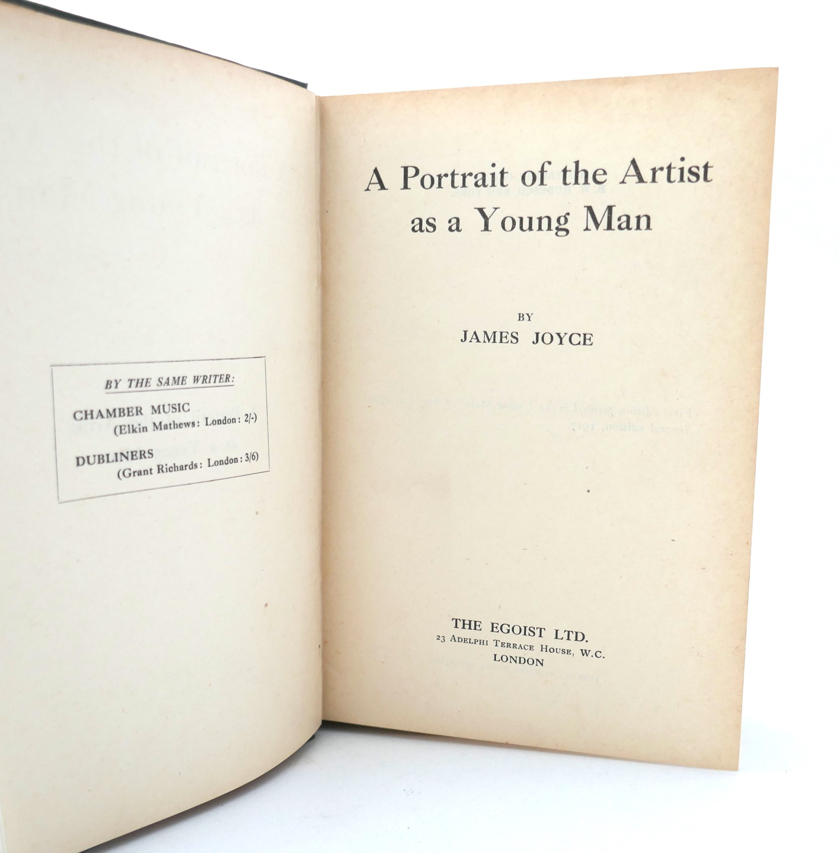 A Portrait of the Artist as a Young Man. First UK Edition (1918) - Image 3
