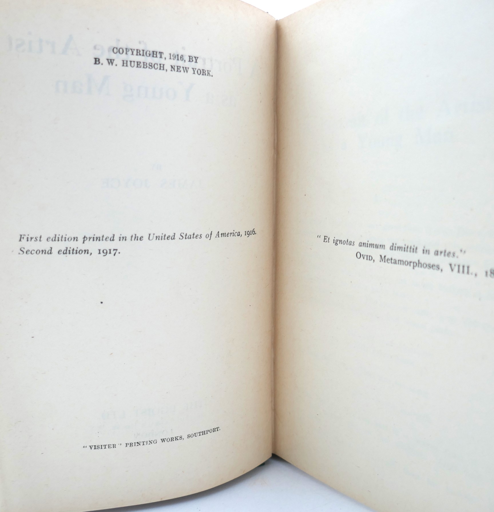 A Portrait of the Artist as a Young Man. First UK Edition (1918) - Image 4