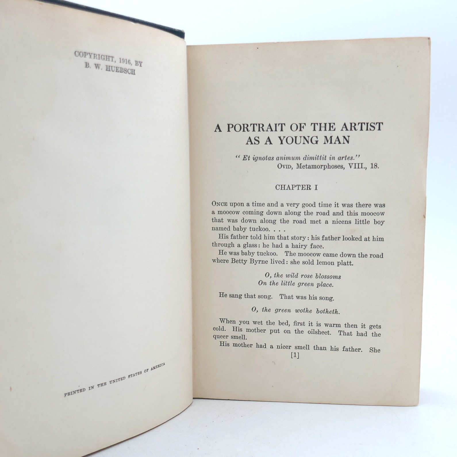 A Portrait of the Artist as a Young Man. First Edition (1916) - Image 5