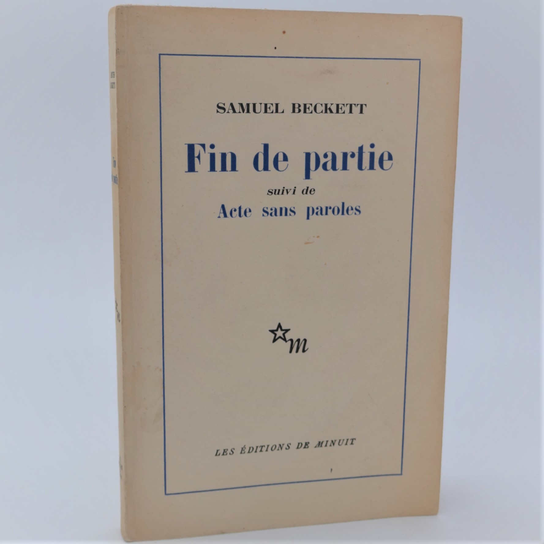 Fin de partie, suivi de Acte sans paroles. First Edition (1957)