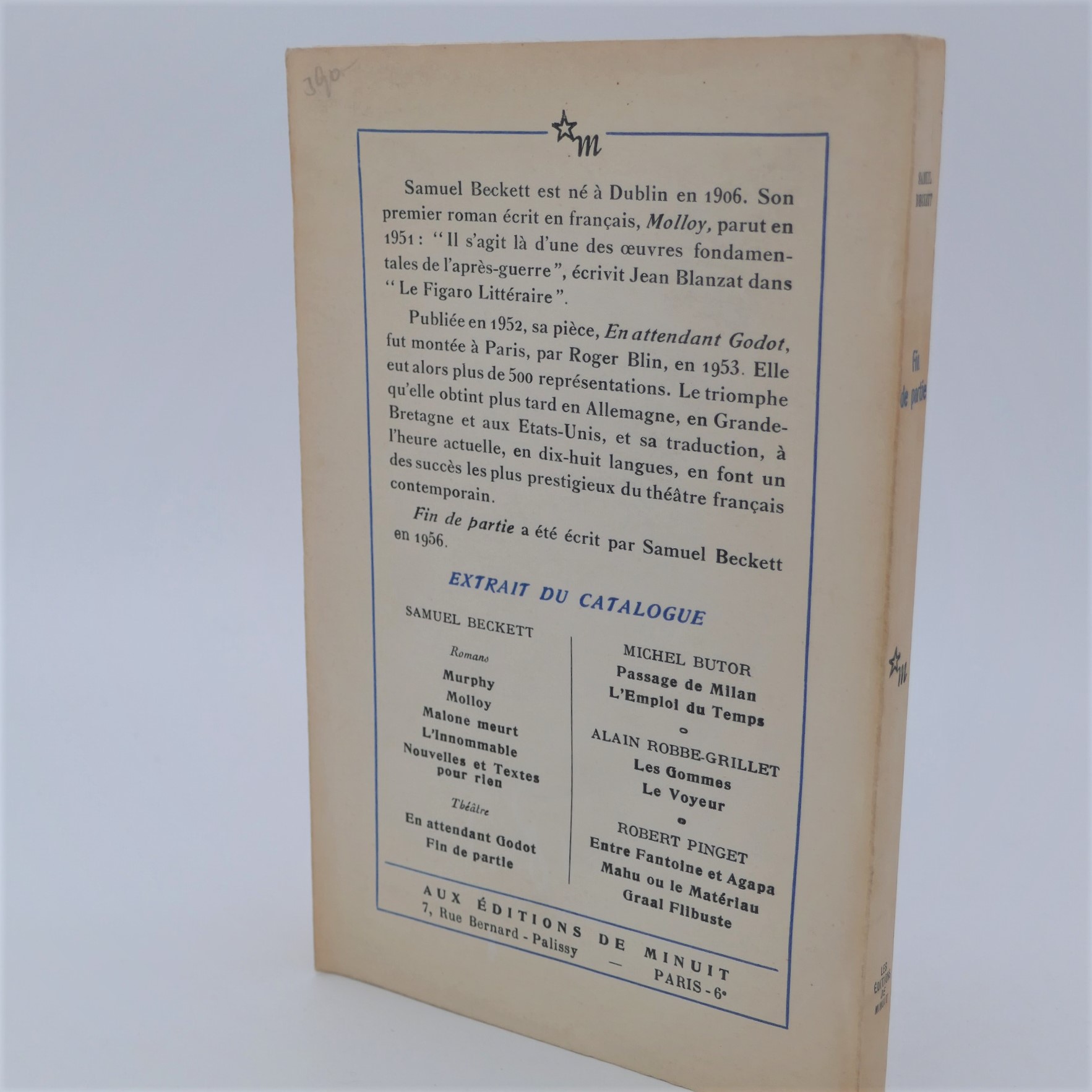 Fin de partie, suivi de Acte sans paroles. First Edition (1957) - Image 3