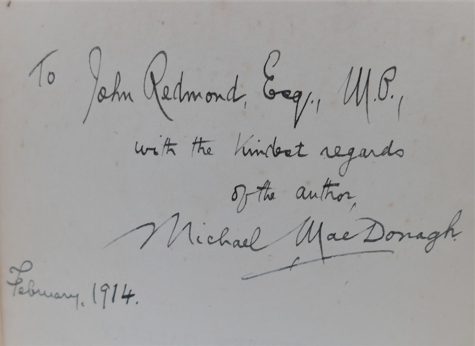 The Reporters' Gallery. Presentation Copy to John Redmond (1913) - Image 3