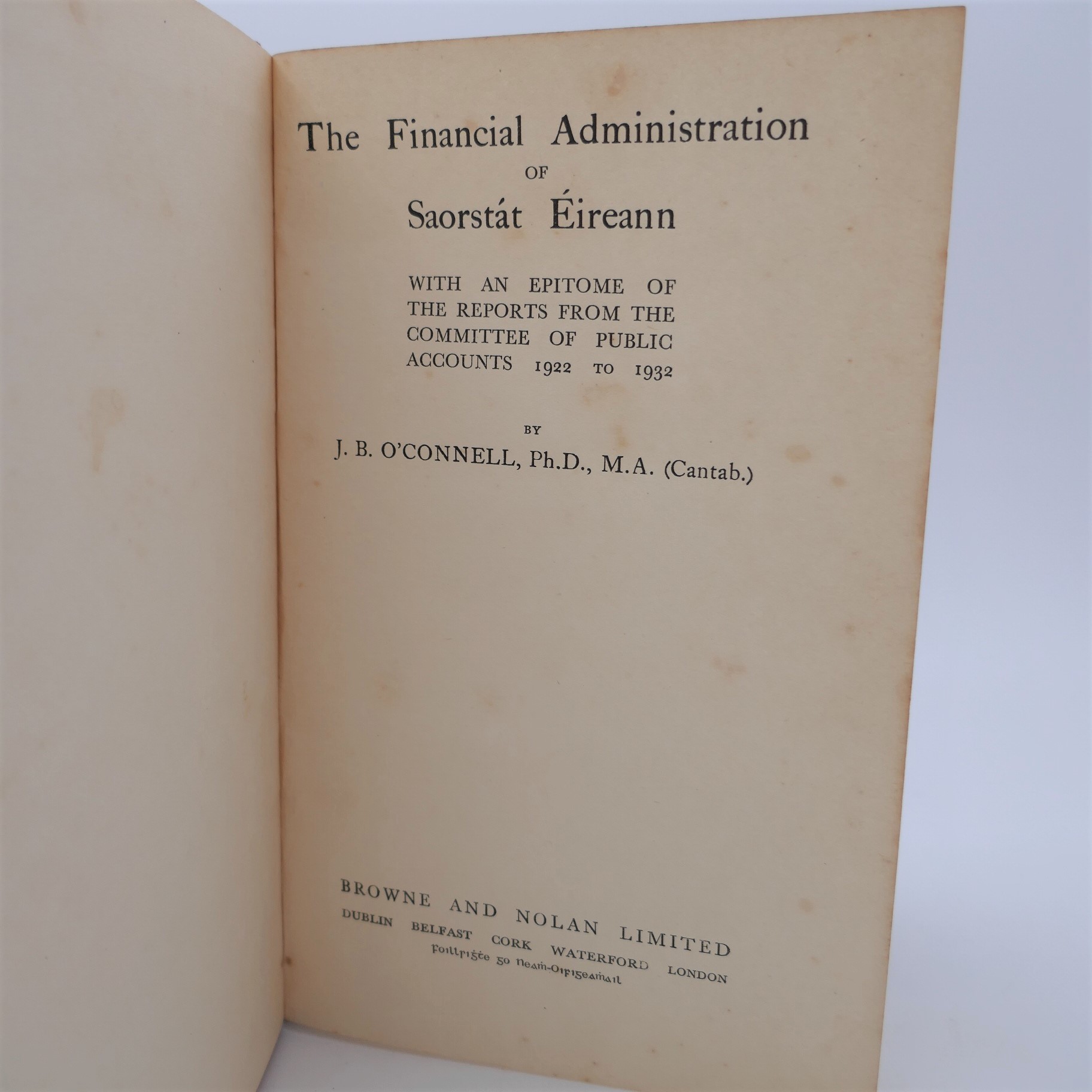 The Financial Administration of Saorstat Eireann (1934) - Image 2