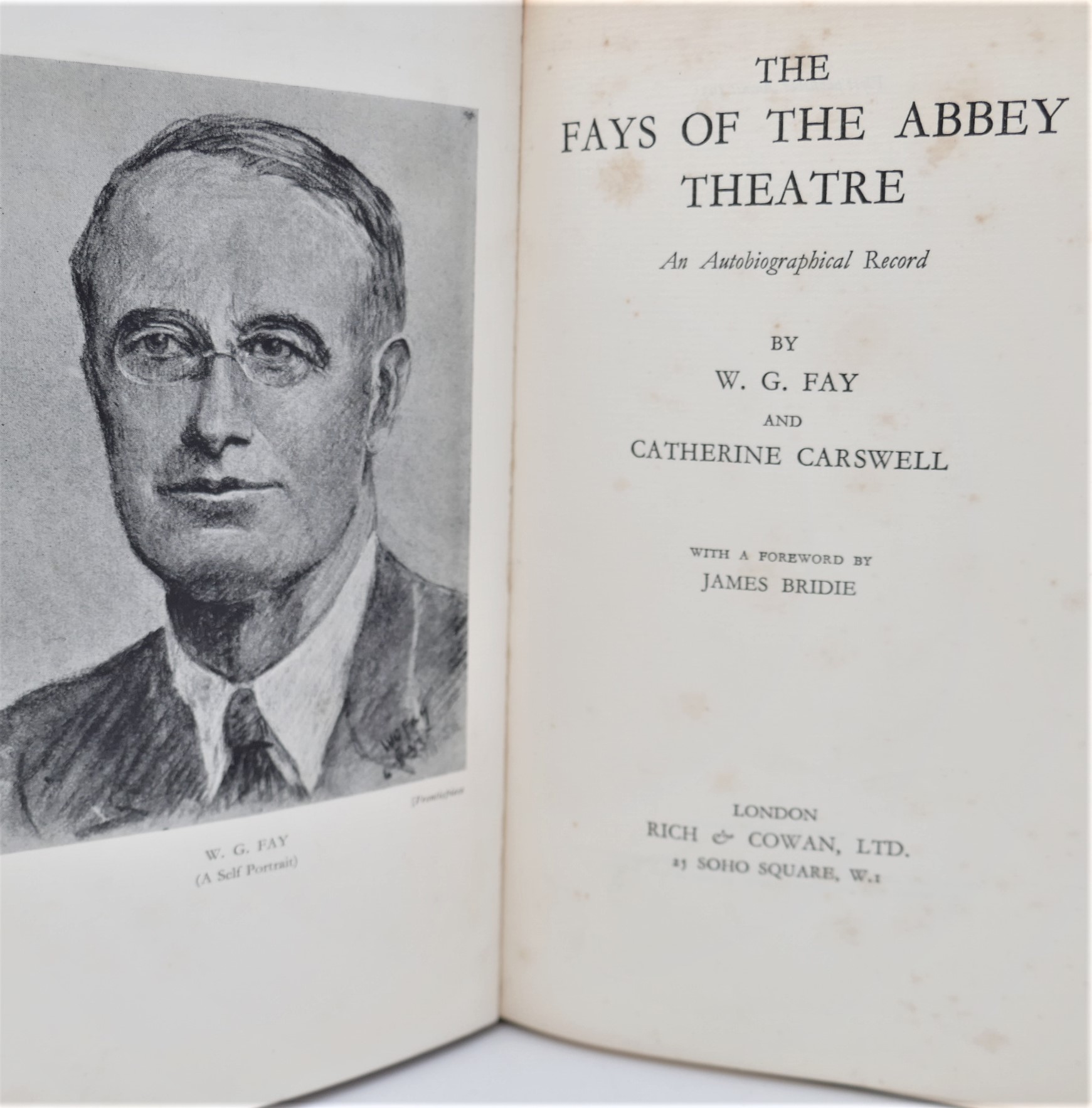 The Fays of the Abbey Theatre. Association Copy (1935) - Image 2