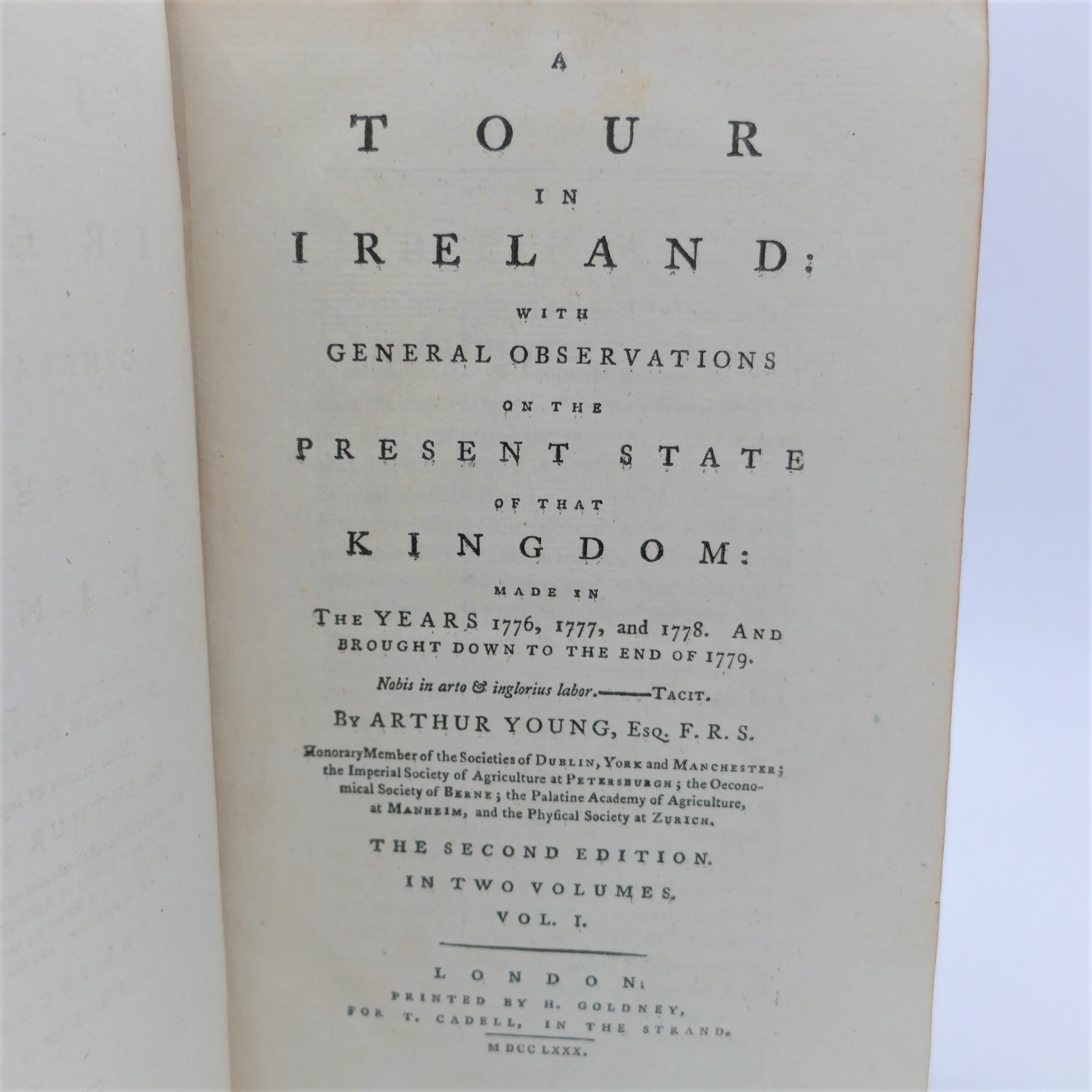 A Tour in Ireland 1776-1779. Two Volumes (1780) - Image 3