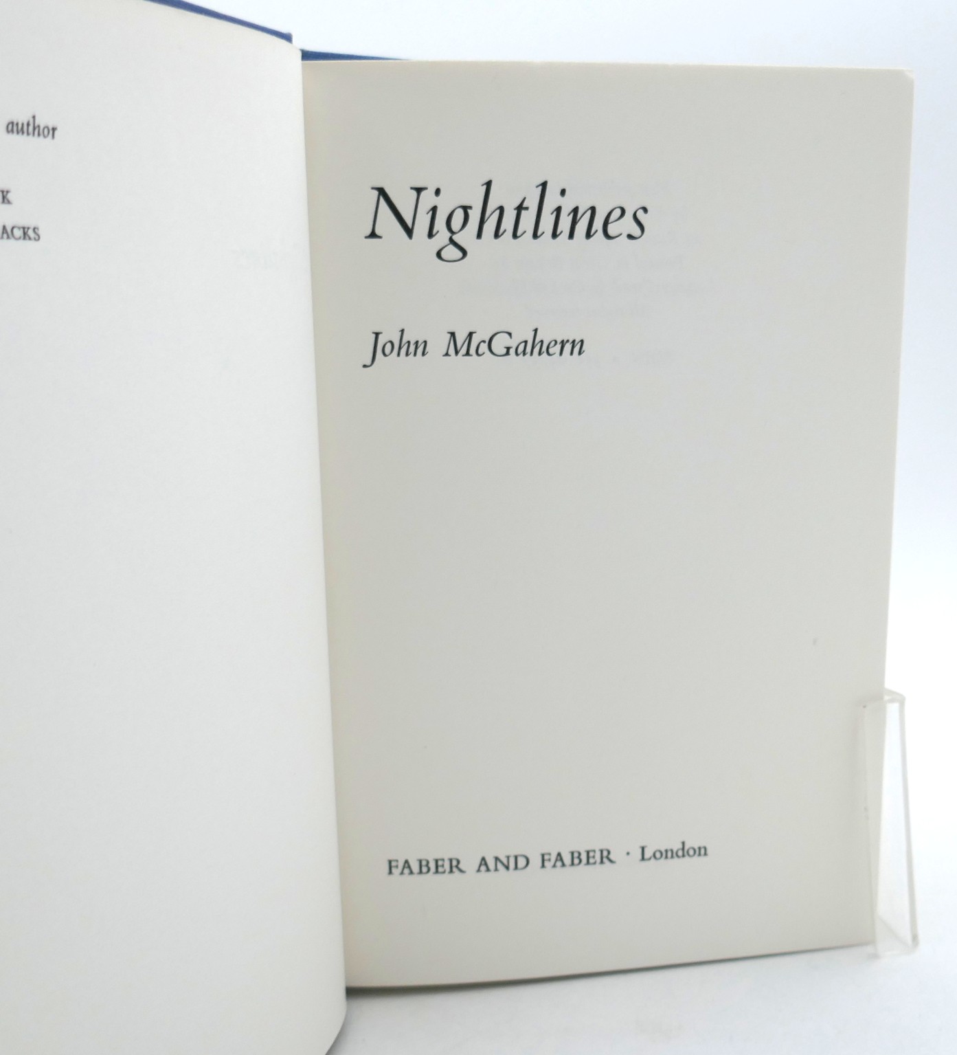 Nightlines. First Edition (1970) - Image 3