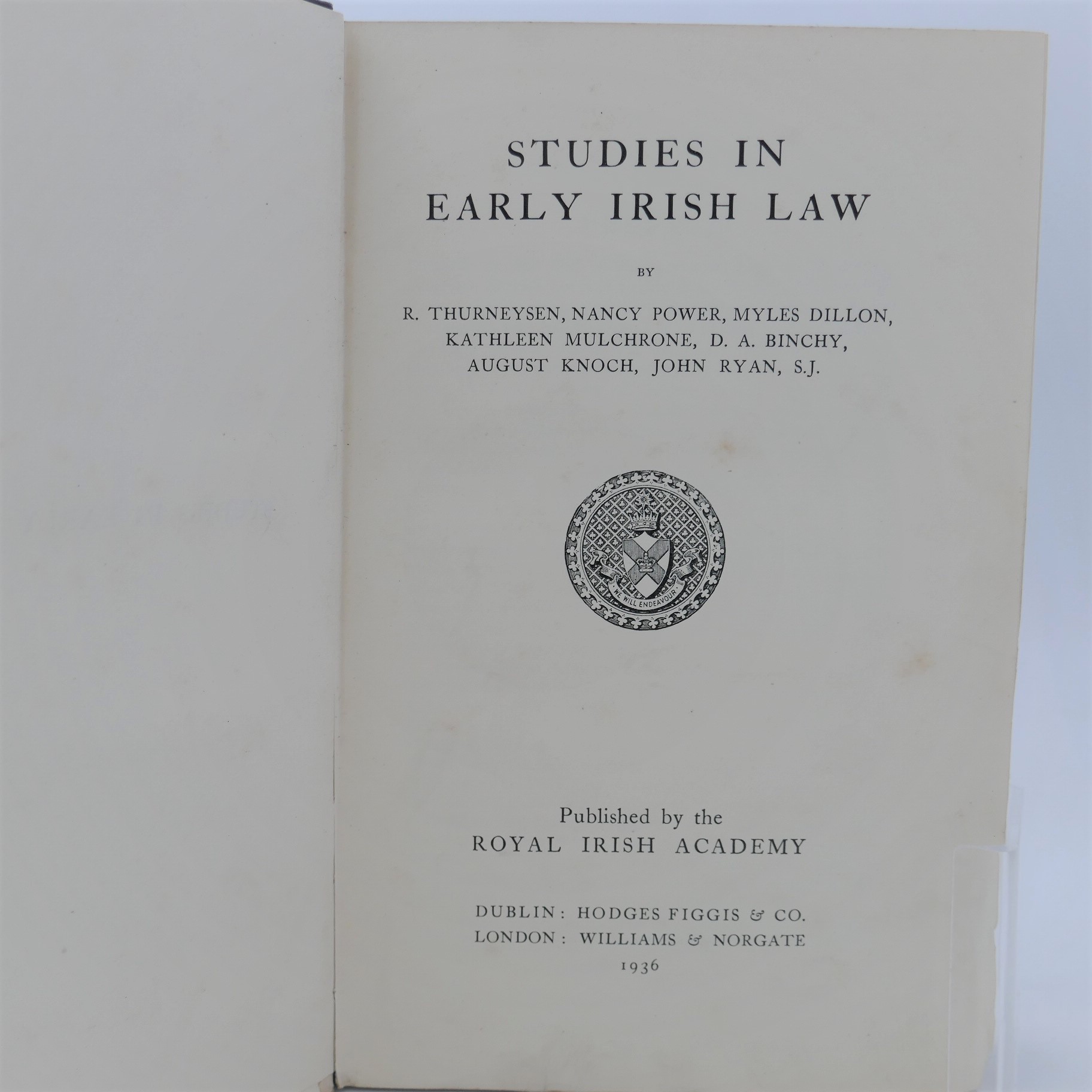 Studies in Early Irish Law (1936) - Image 2