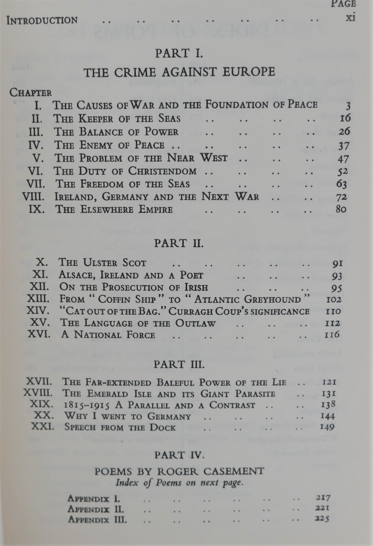 The Crime Against Europe. Writings of Roger Casement (1958) - Image 3