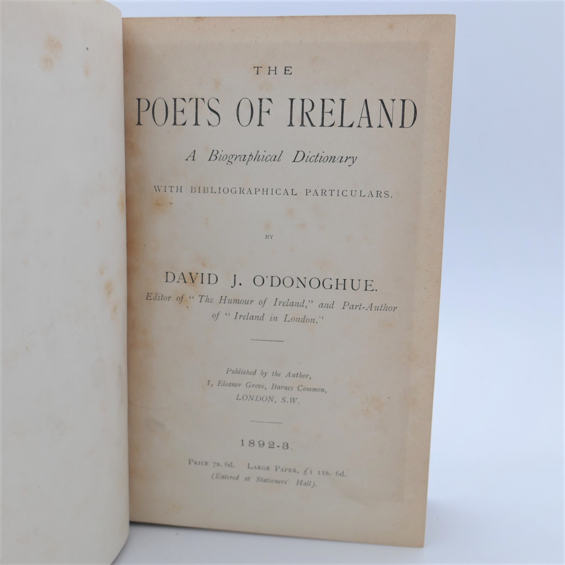 The Poets of Ireland. A Biographical Dictionary (1892-93) - Image 2