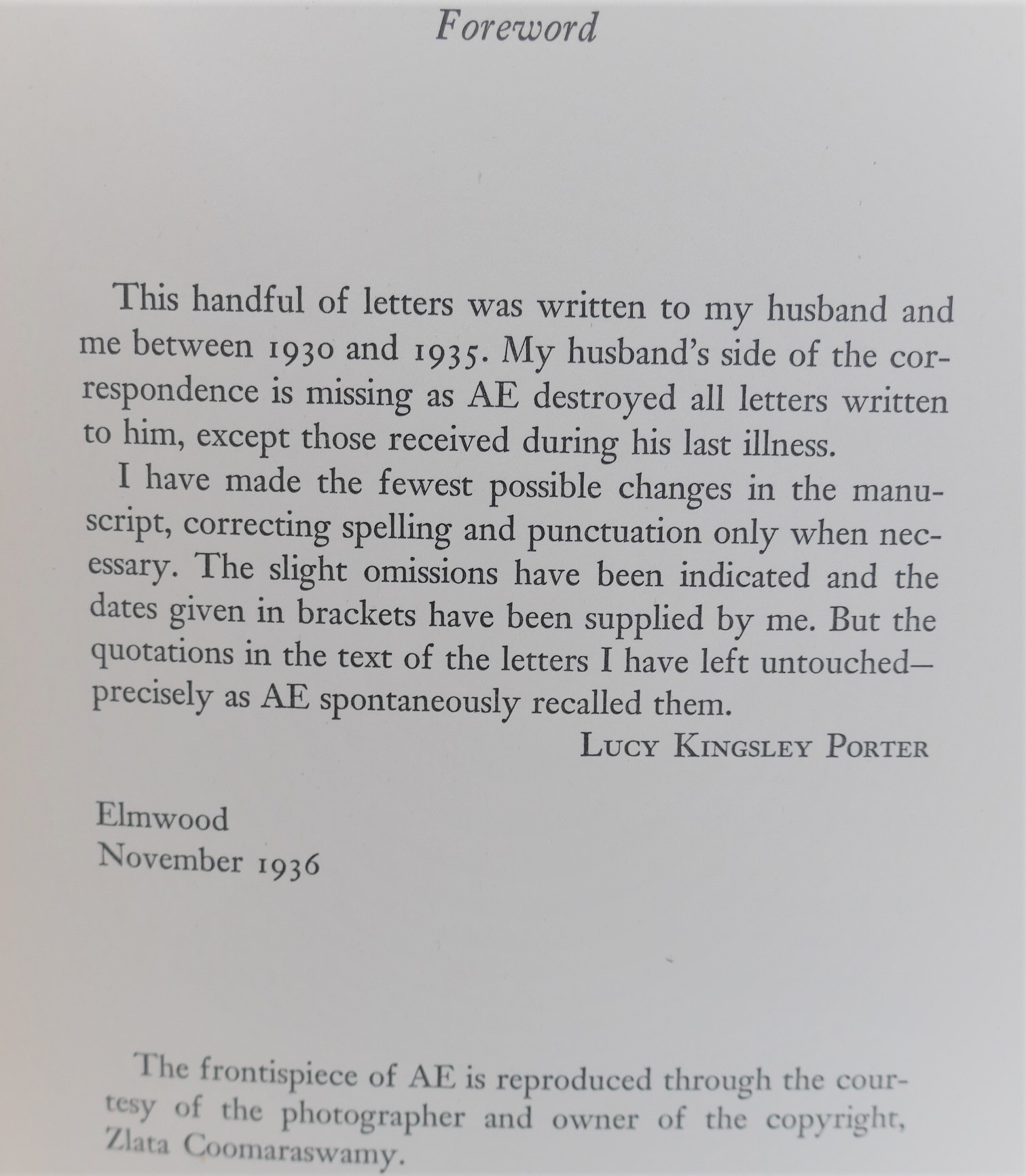AE's Letters to Mínanlábáin. Inscribed Copy (1937) - Image 4