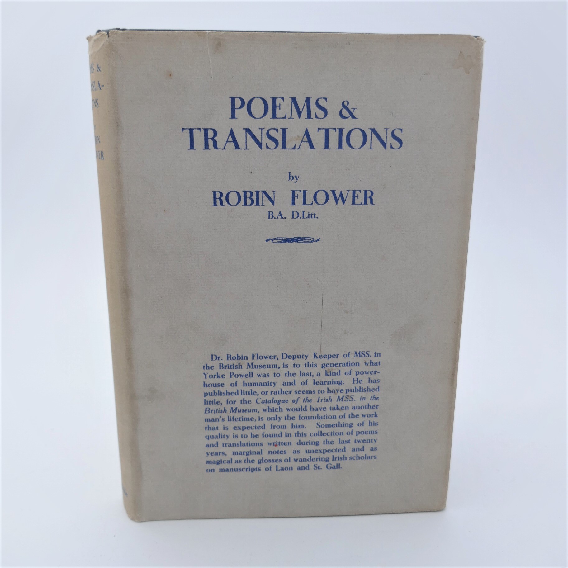 Poems & Translations. Author Signed (1931)