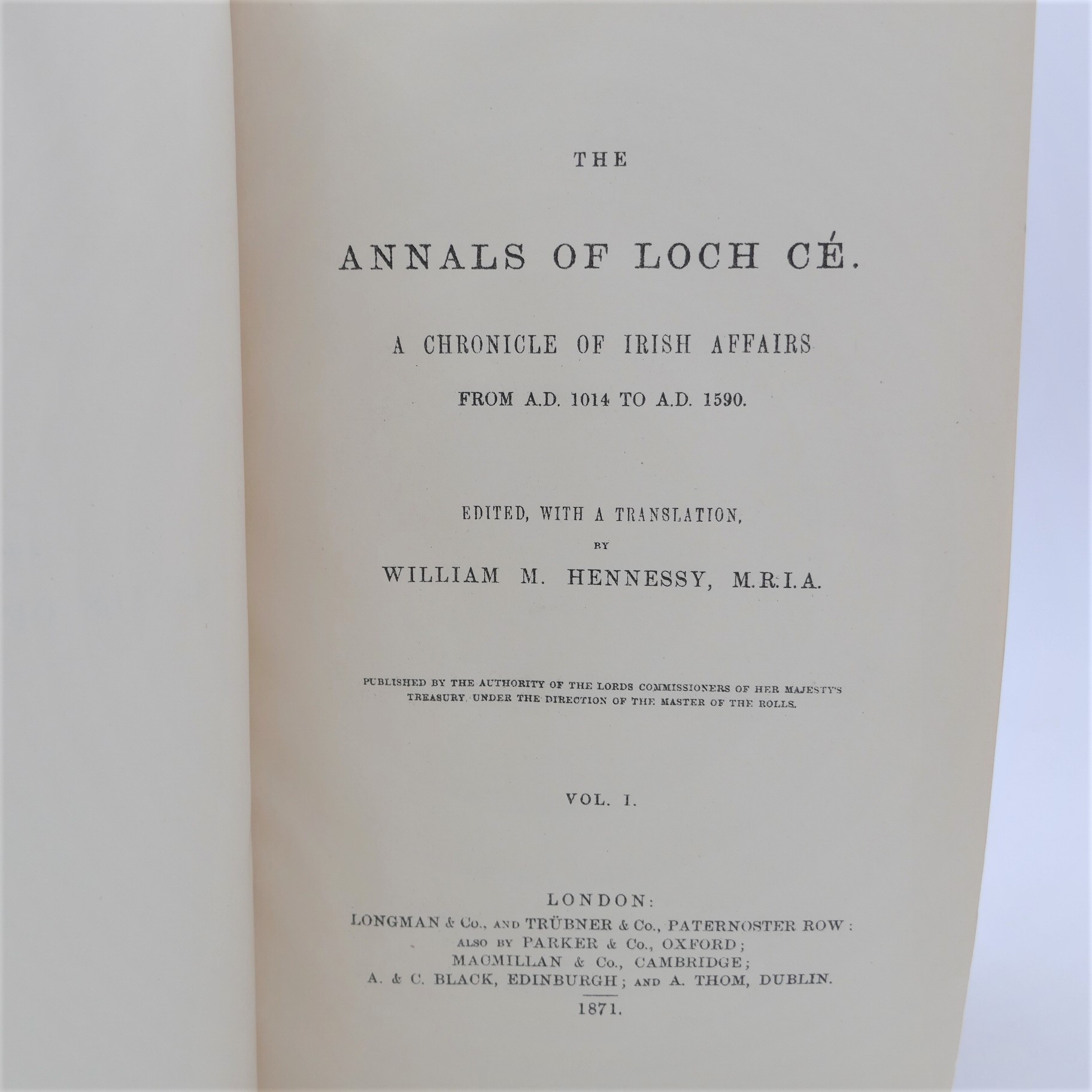 Annals of Loch Cé. Two Volumes (1939) - Image 2
