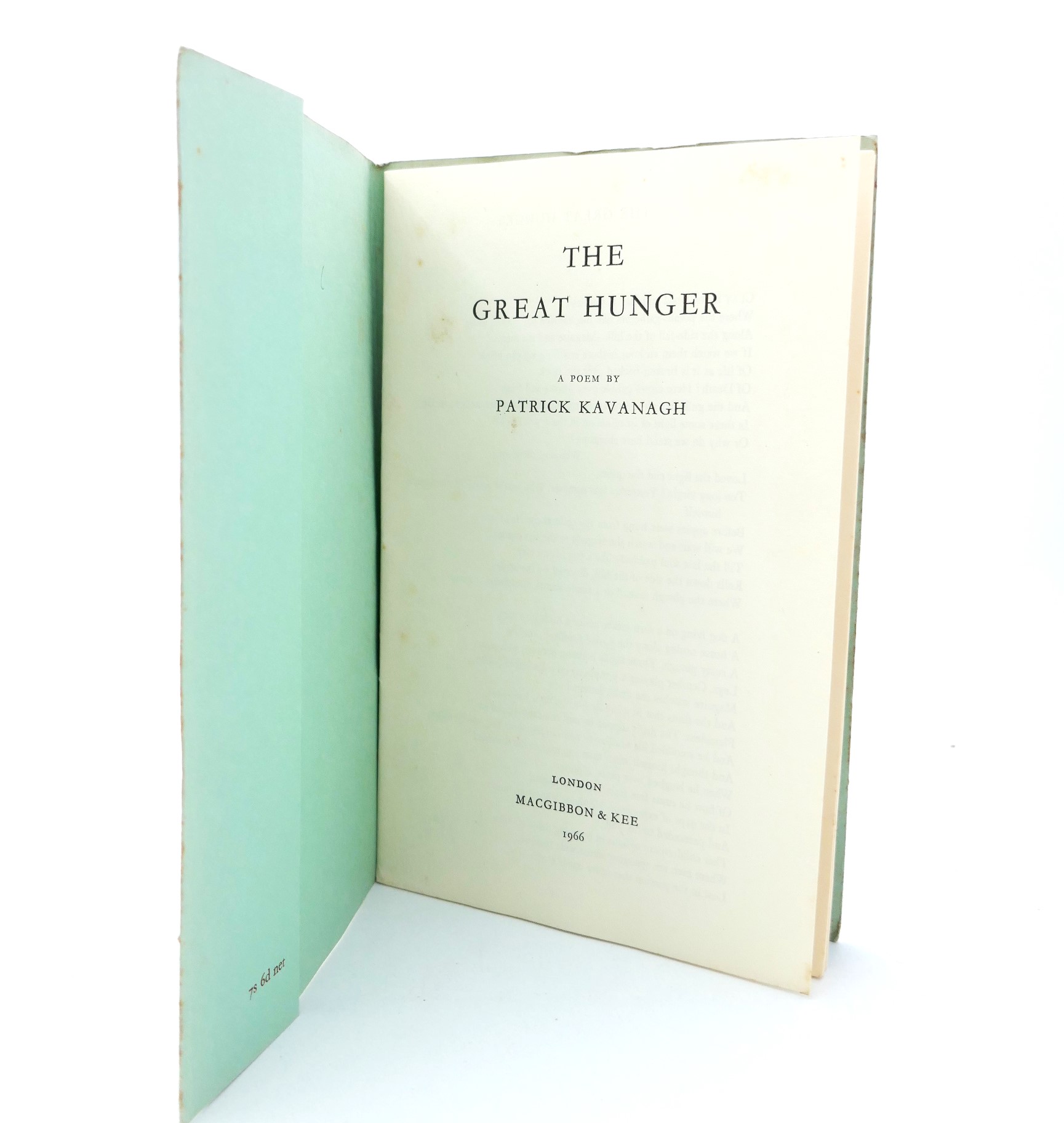The Great Hunger. A Poem (1966) - Image 2