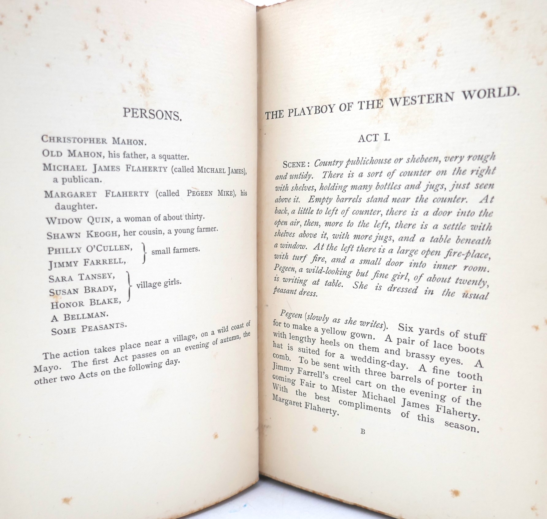 The Playboy of the Western World. First Trade Edition (1907) - Image 4