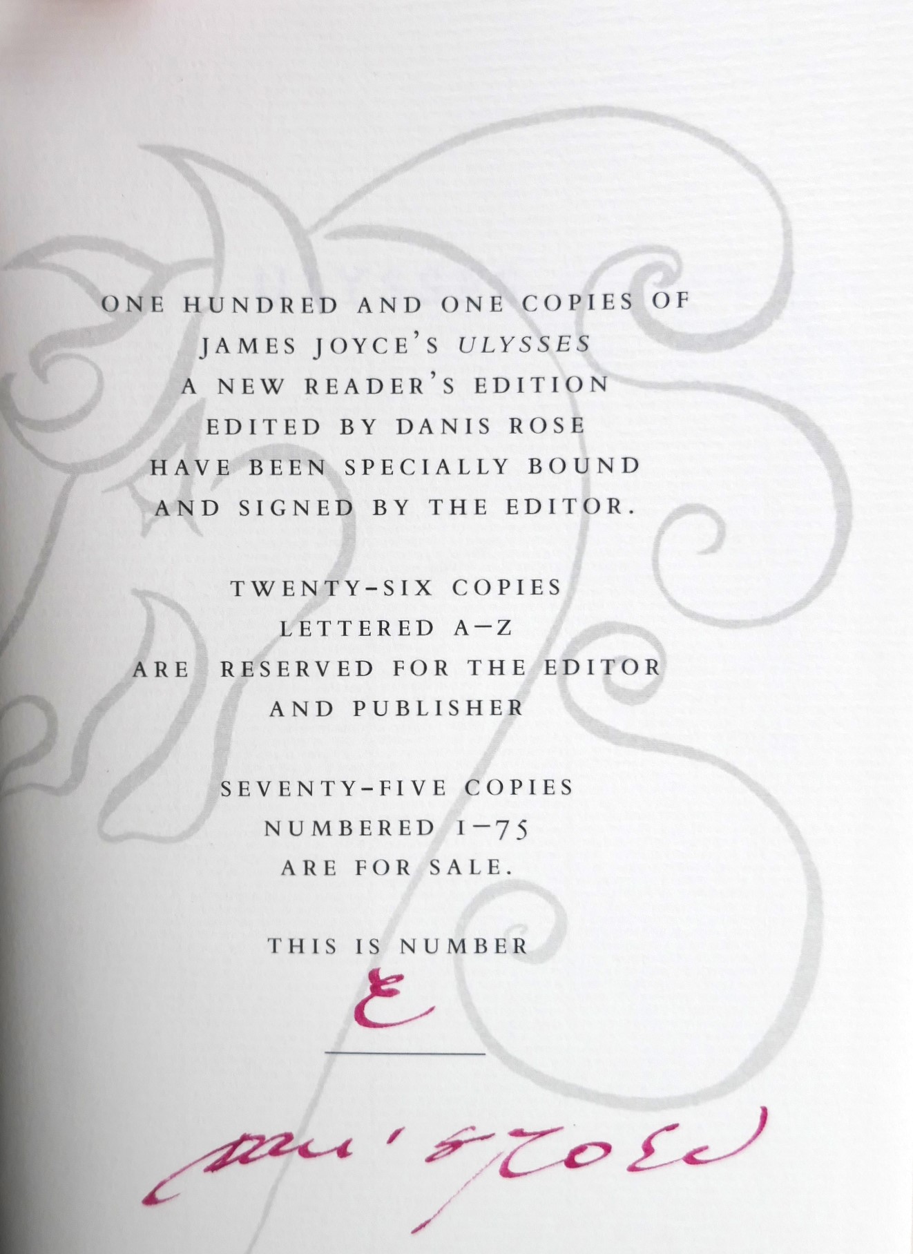 Ulysses. Edited by Danis Rose. Limited Edition (2004) - Image 5