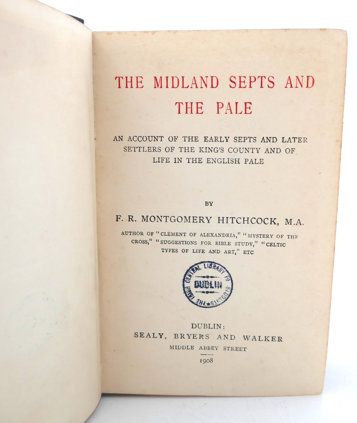 The Midland Septs and the Pale (1908) - Image 2