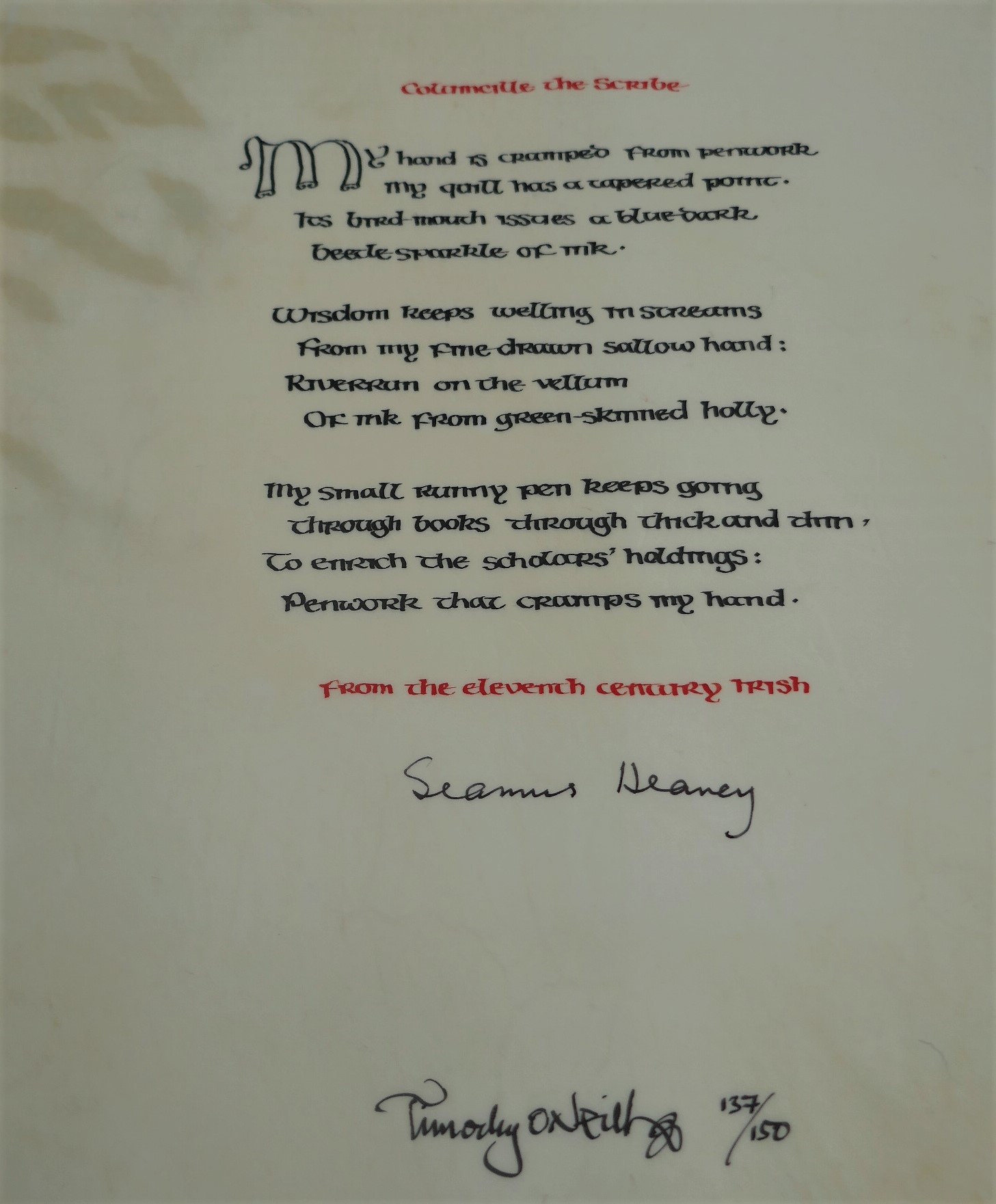 Columcille the Scribe. Special Limited Edition (2004) - Image 3