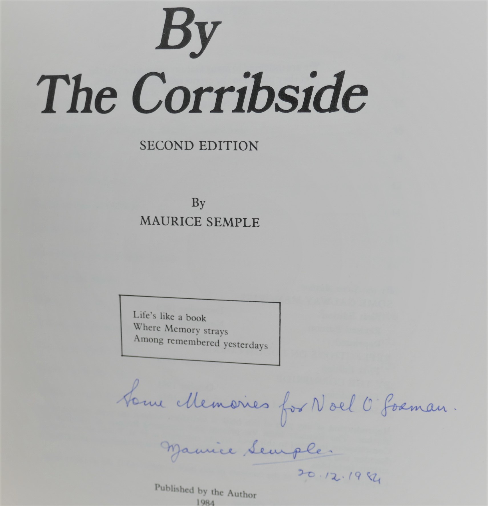 By The Corribside. Second Revised Edition (1984) - Image 2