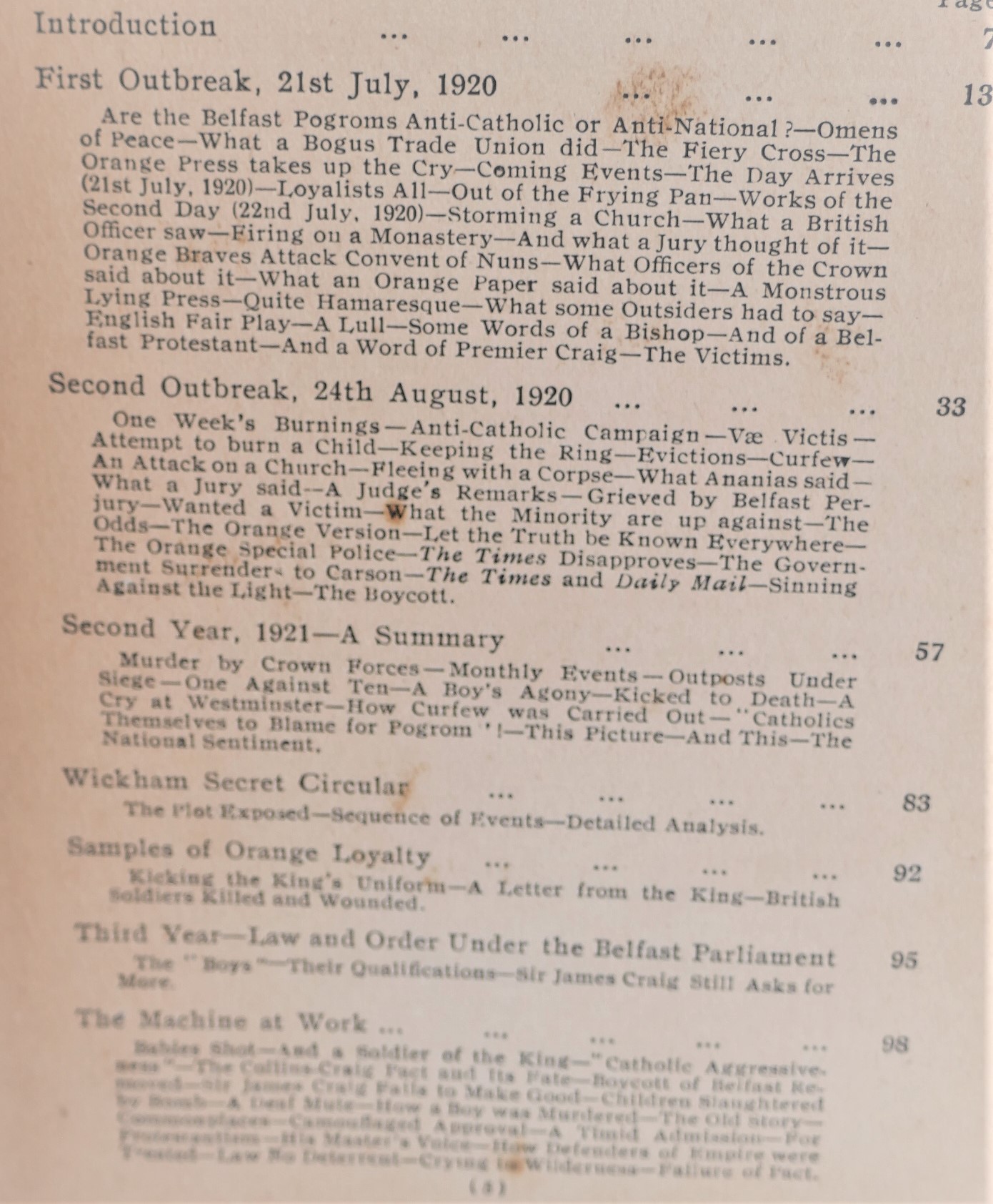 Facts and Figures of the Belfast Pogroms 1920-1922. - Image 5