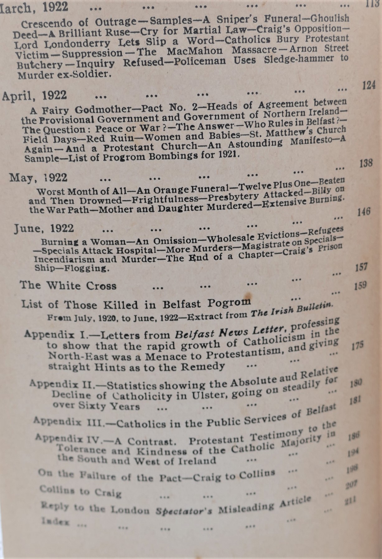 Facts and Figures of the Belfast Pogroms 1920-1922. - Image 6