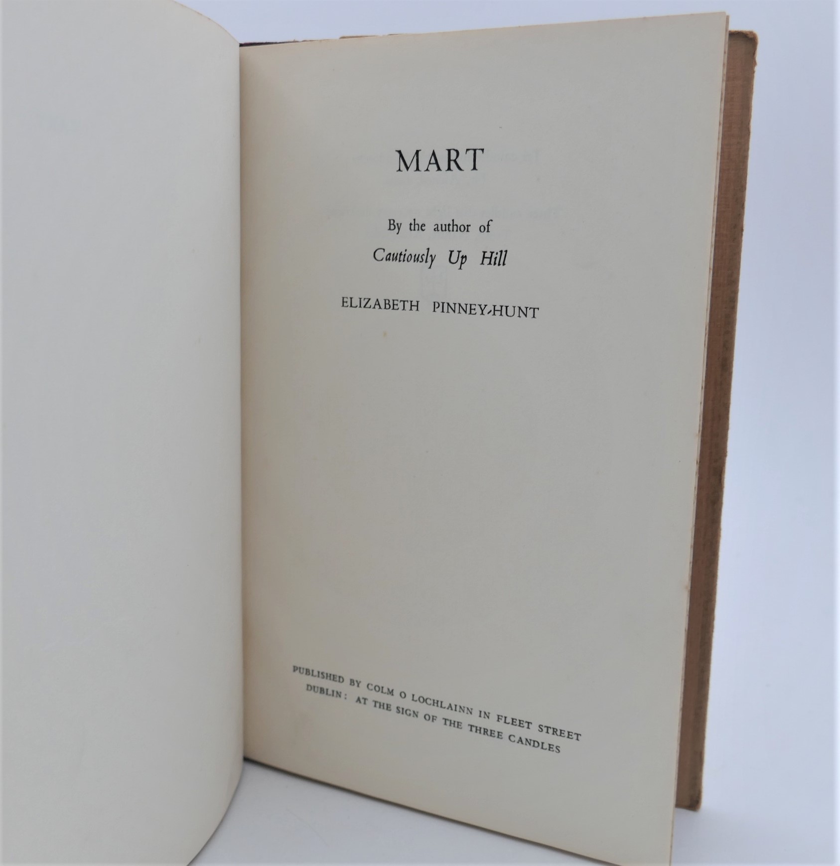 Mart. By the Author of Cautiously Up Hill (1958) - Image 2