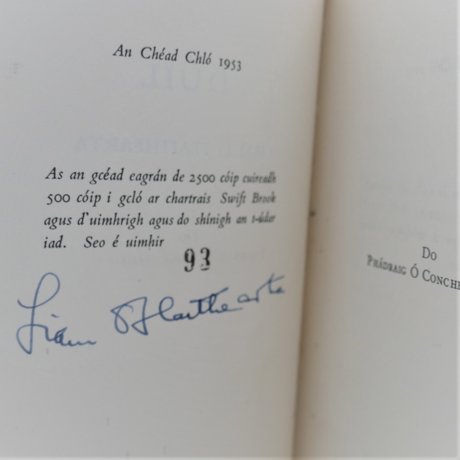 Dúil. Limited Signed Edition (1953) - Image 3