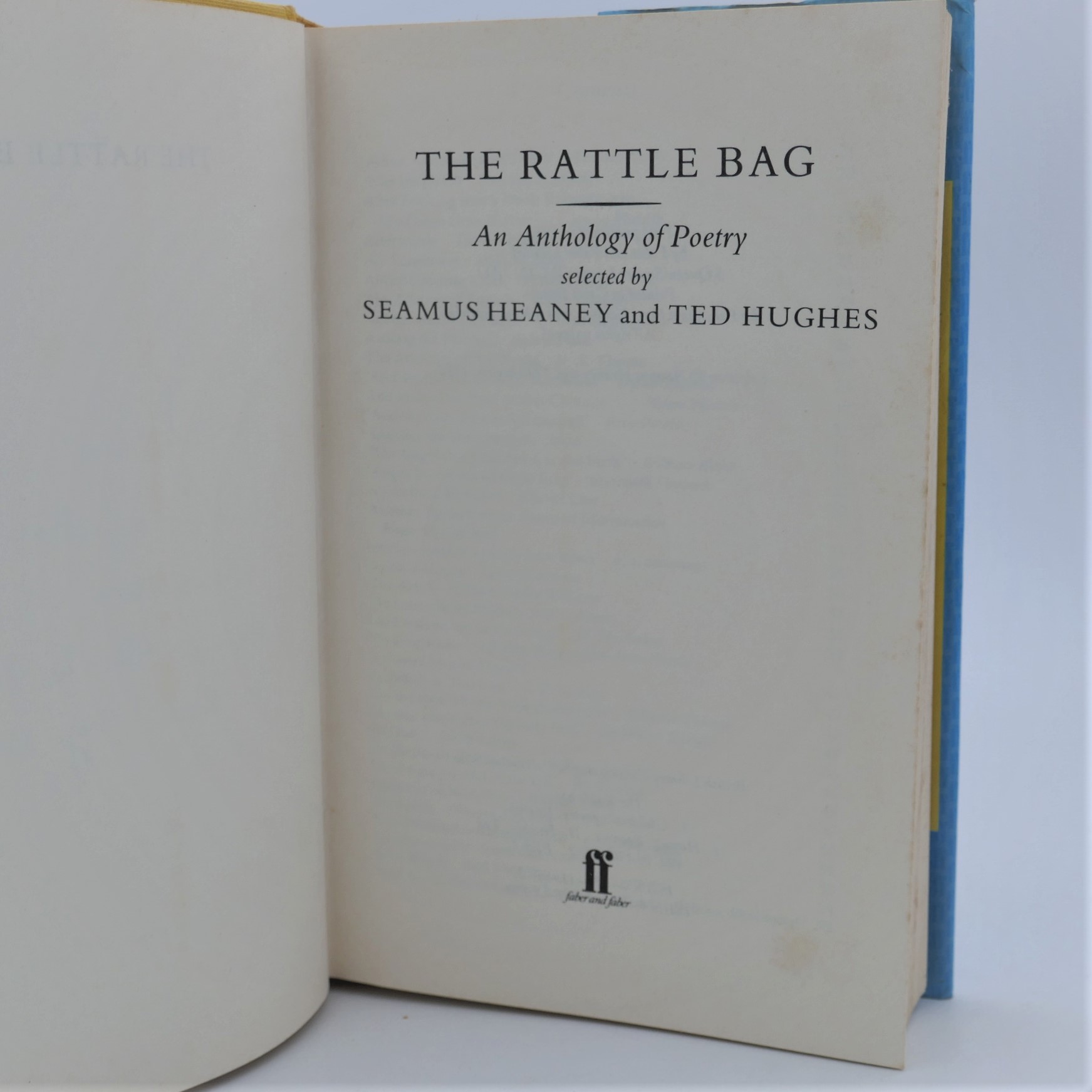 The Rattle Bag. An Anthology of Poetry. Inscribed Copy (1982) - Image 4