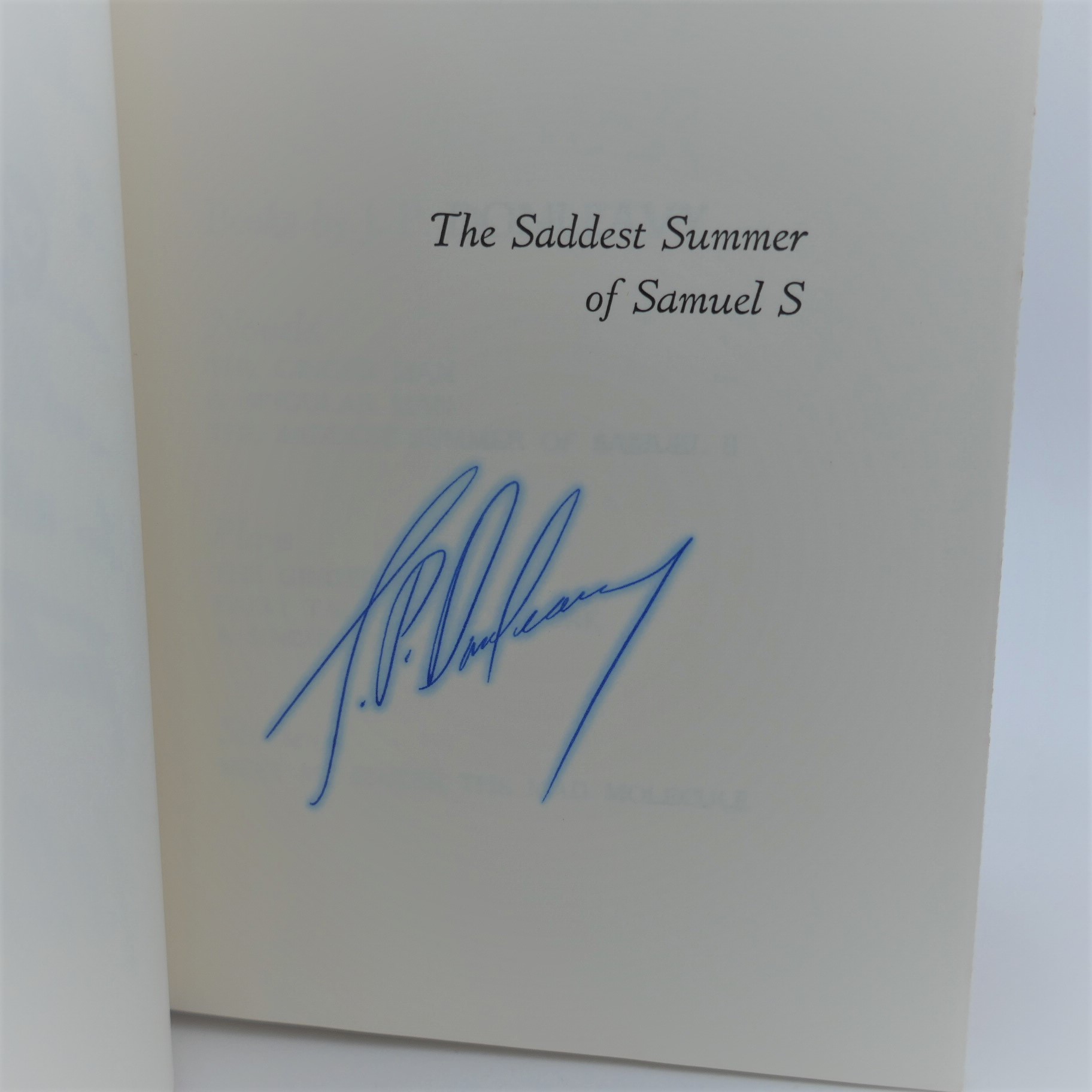 The Saddest Summer of Samuel S. Inscribed by the Author (1966) - Image 4