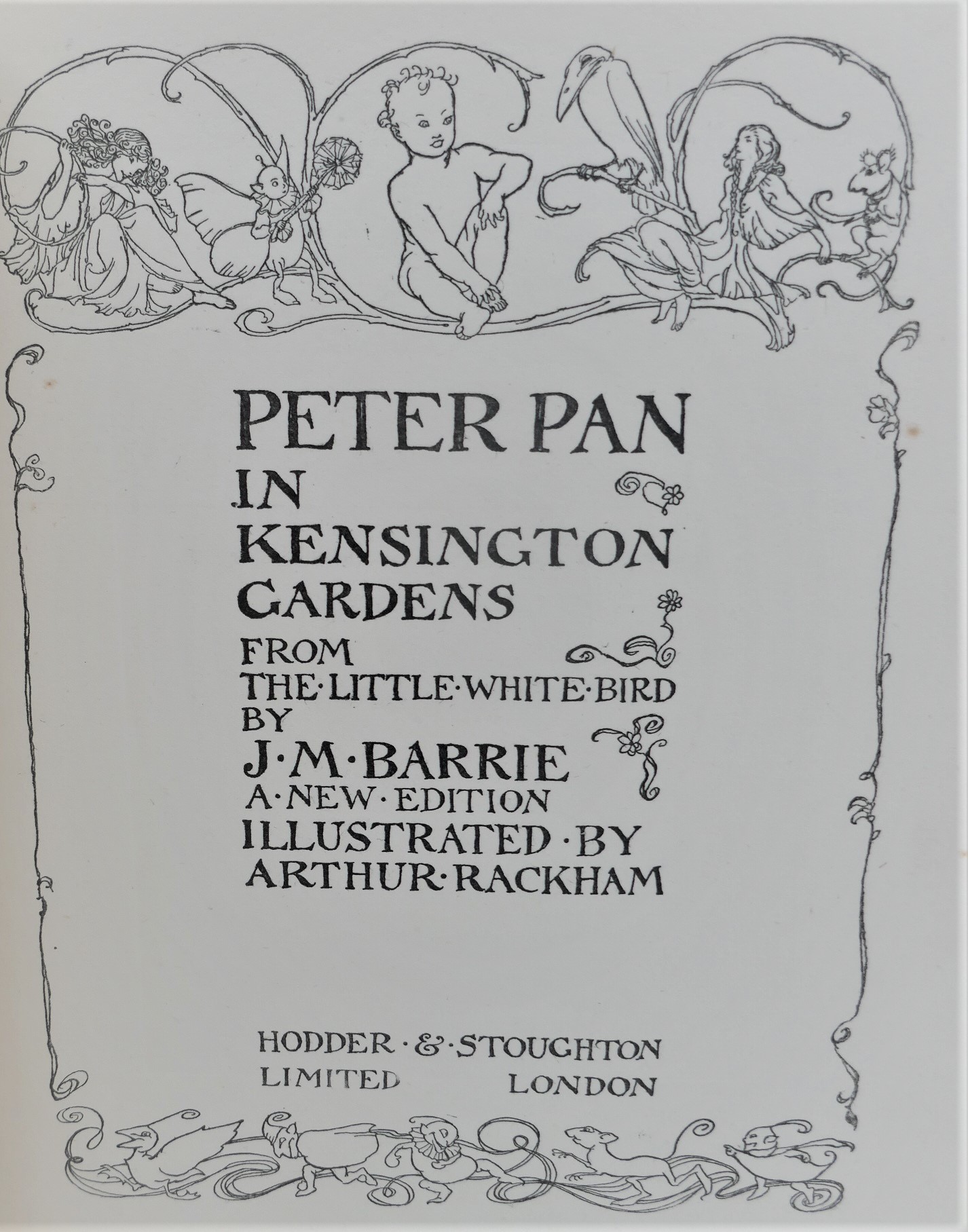 Peter Pan in Kensington Gardens. Illustrated by Arthur Rackham (1912) - Image 3