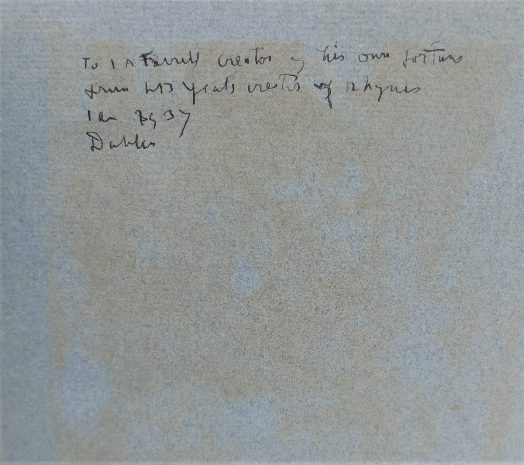 The Cat and the Moon and Certain Poems. Inscribed by the Author (1924) - Image 3