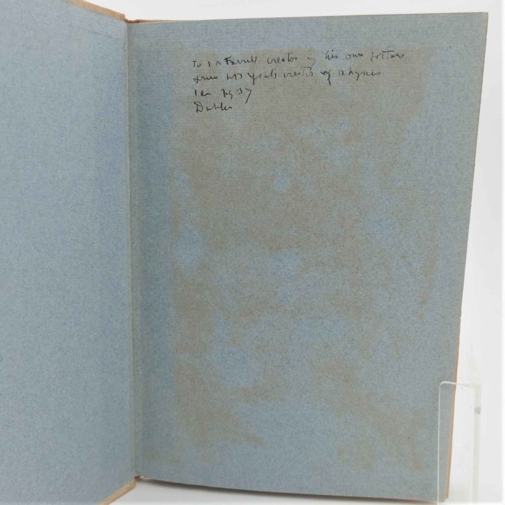 The Cat and the Moon and Certain Poems. Inscribed by the Author (1924) - Image 4