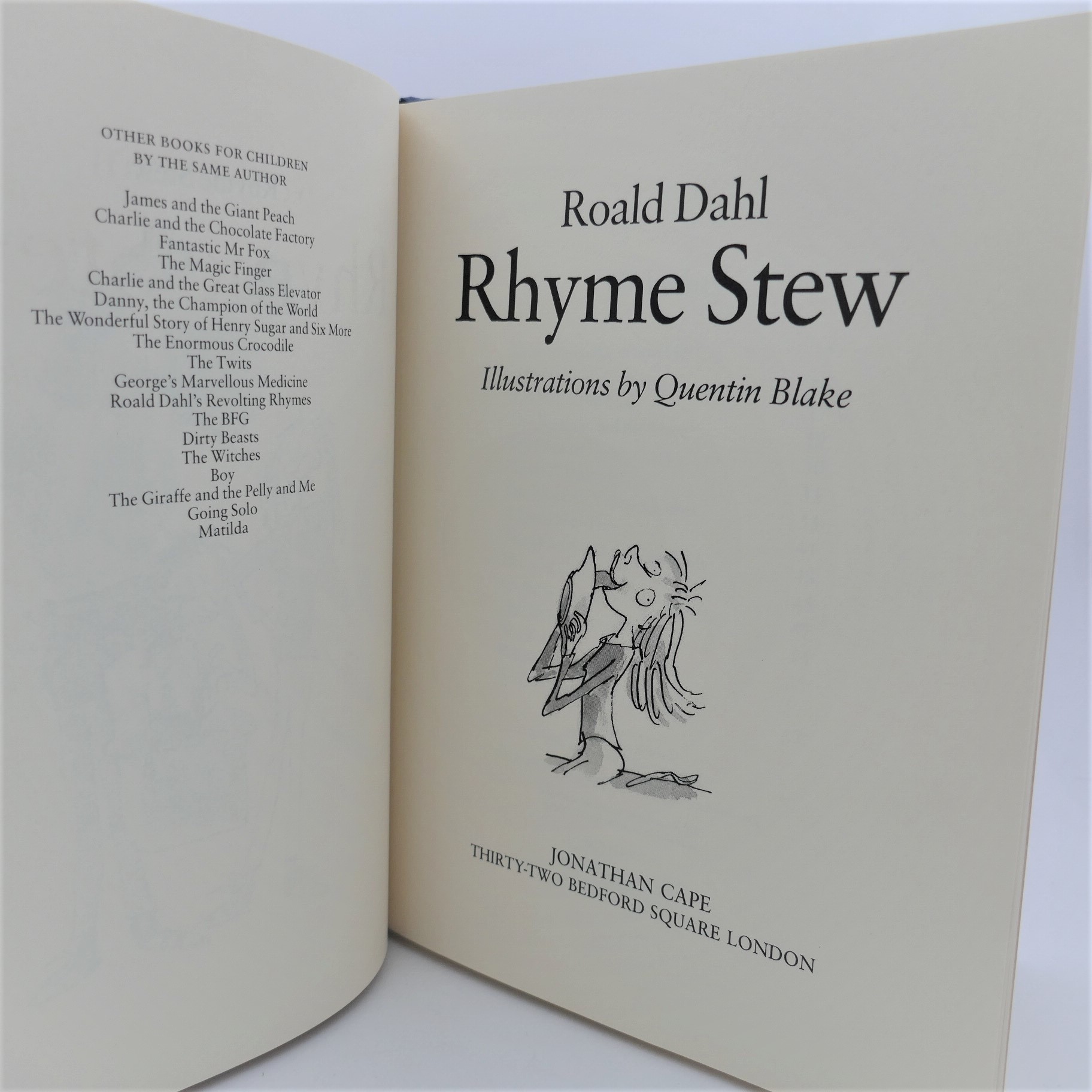 Rhyme Stew. Illustrated by Quentin Blake (1989) - Image 4