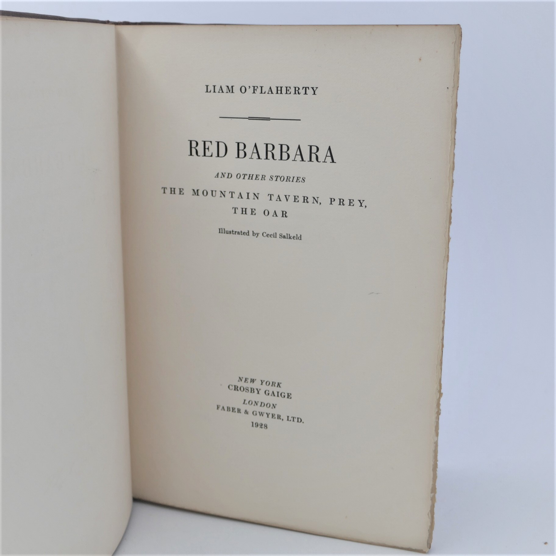 Red Barbara and Other Stories. Limited Edition (1928) - Image 2