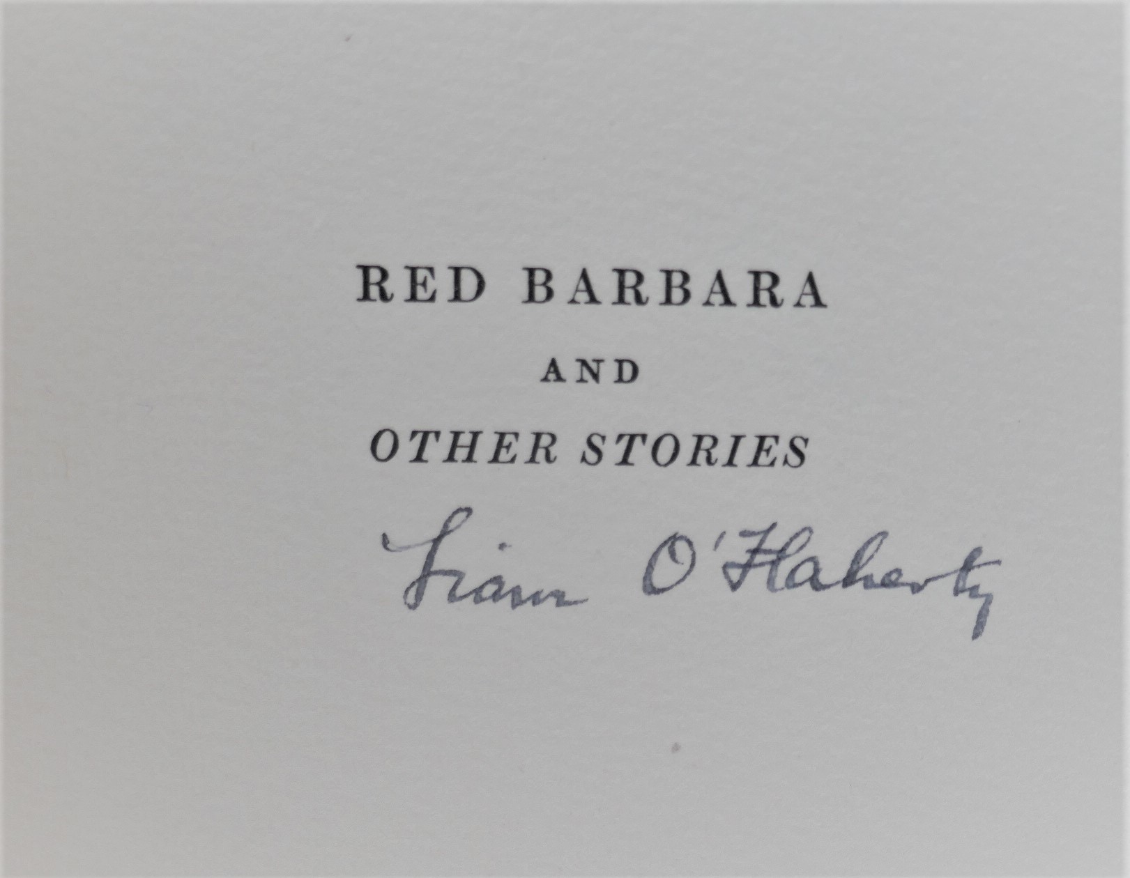 Red Barbara and Other Stories. Limited Edition (1928) - Image 3