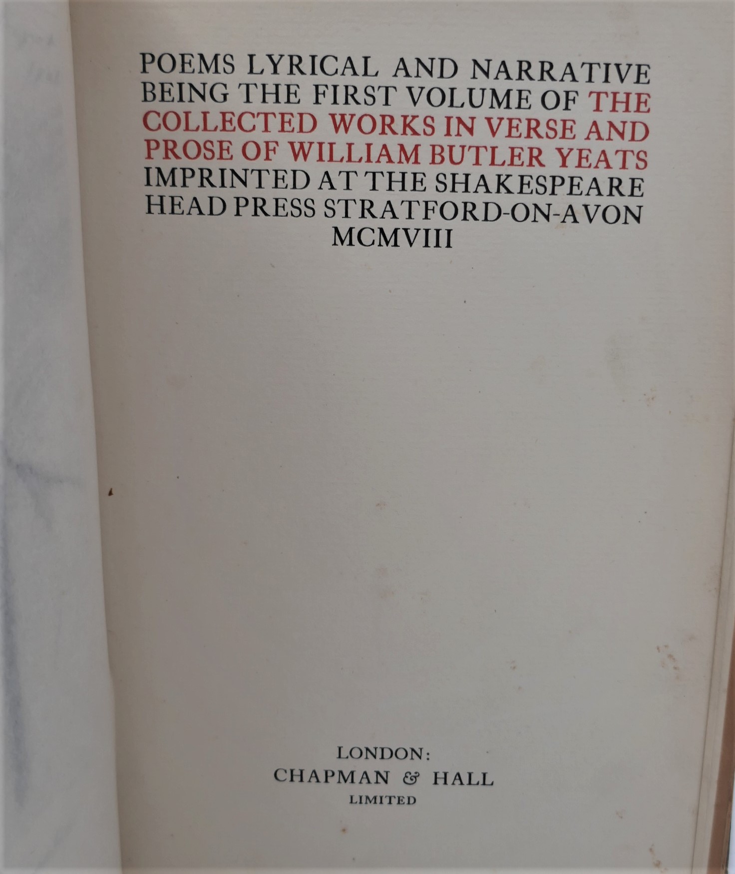 The Collected Works in Verse and Prose of William Butler Yeats (1908) - Image 4