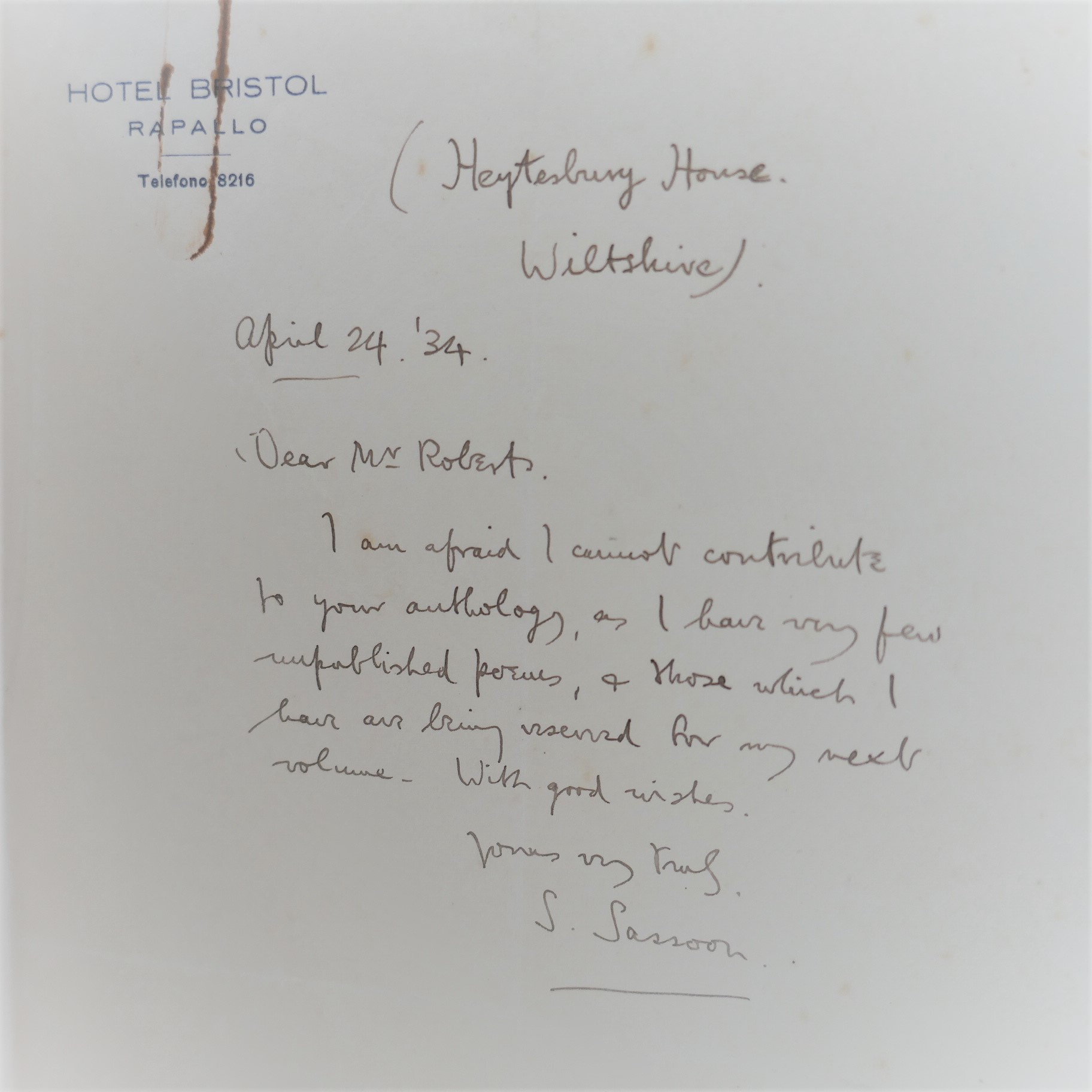 Vigils. With Autographed Letter from the Author (1935) - Image 4