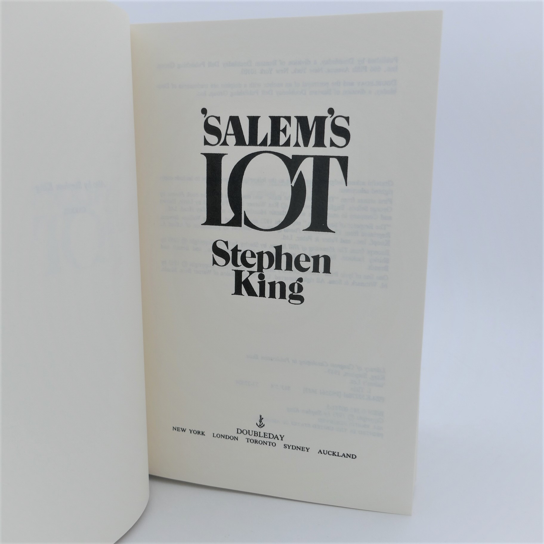 Salem's Lot. Book Club Edition (1975) - Image 3