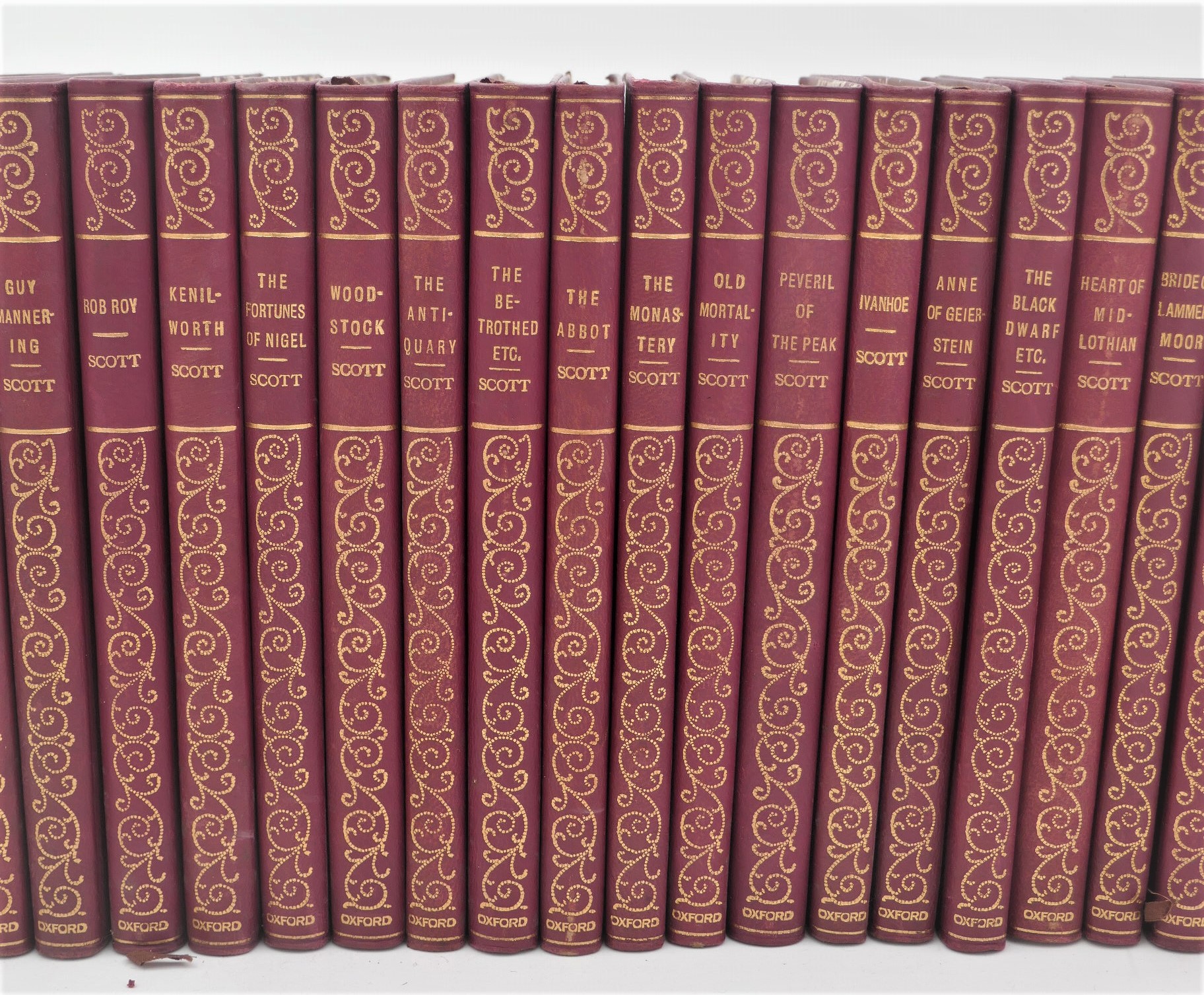 India Paper Edition of The Works of Sir Walter Scott. Twenty-Three Volumes (1912)