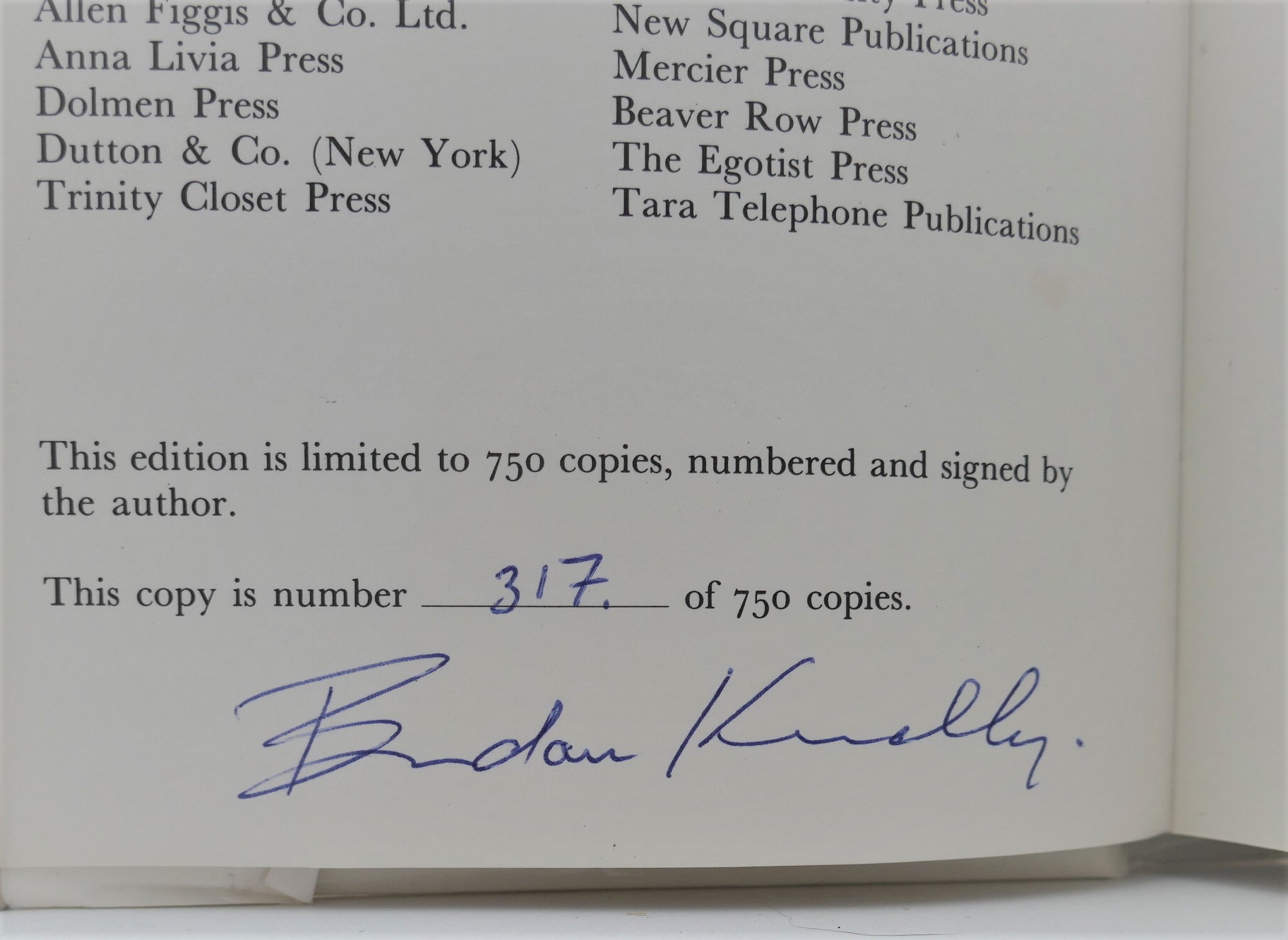 Selected Poems. Limited Signed Edition (1985) - Image 2